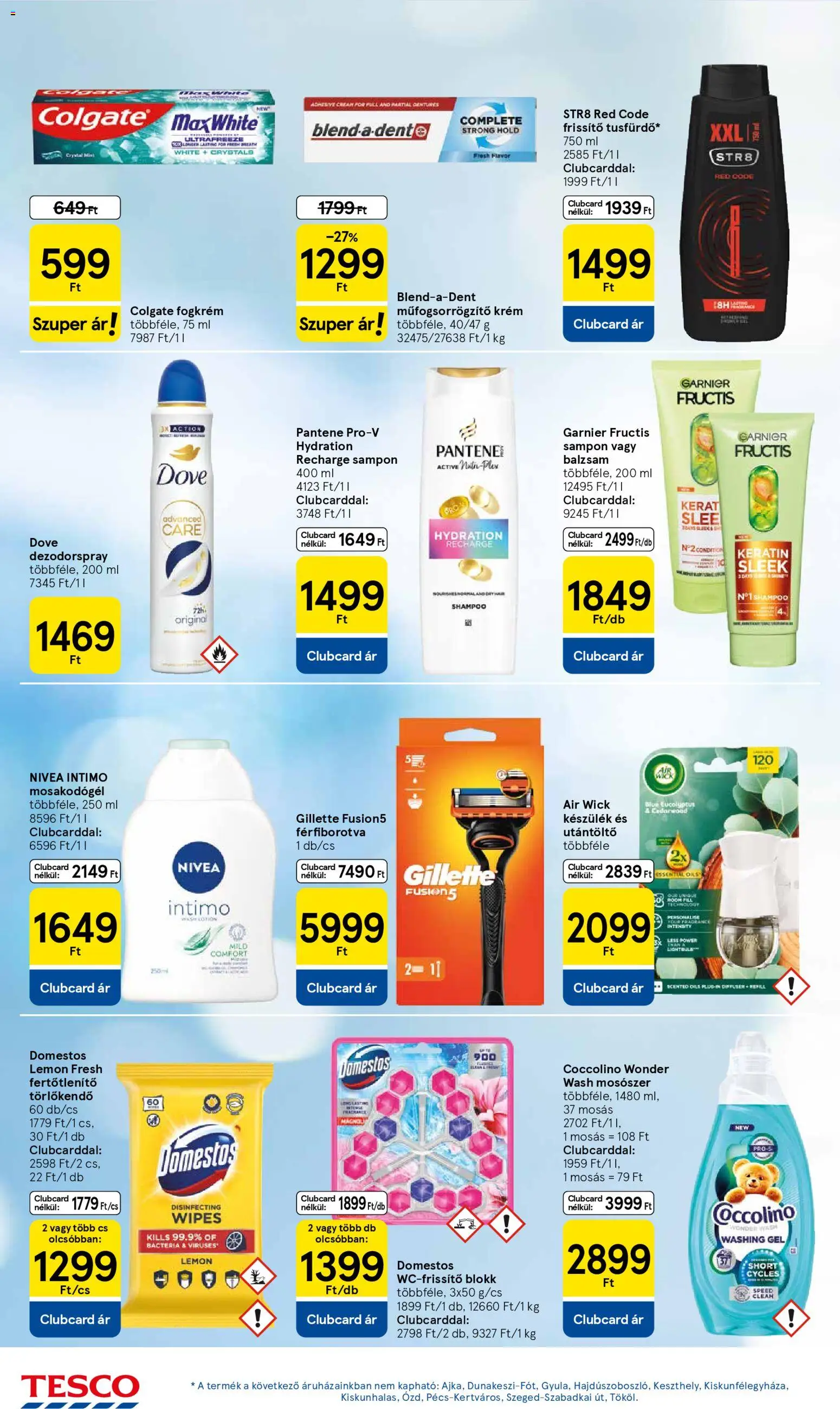 Tesco akciós ujság - amely érvényes a következő dátumtól: 22.01.2026 | Oldal: 22 | Termékek: Törlőkendő, Sampon, Fogkrém, Mosószer