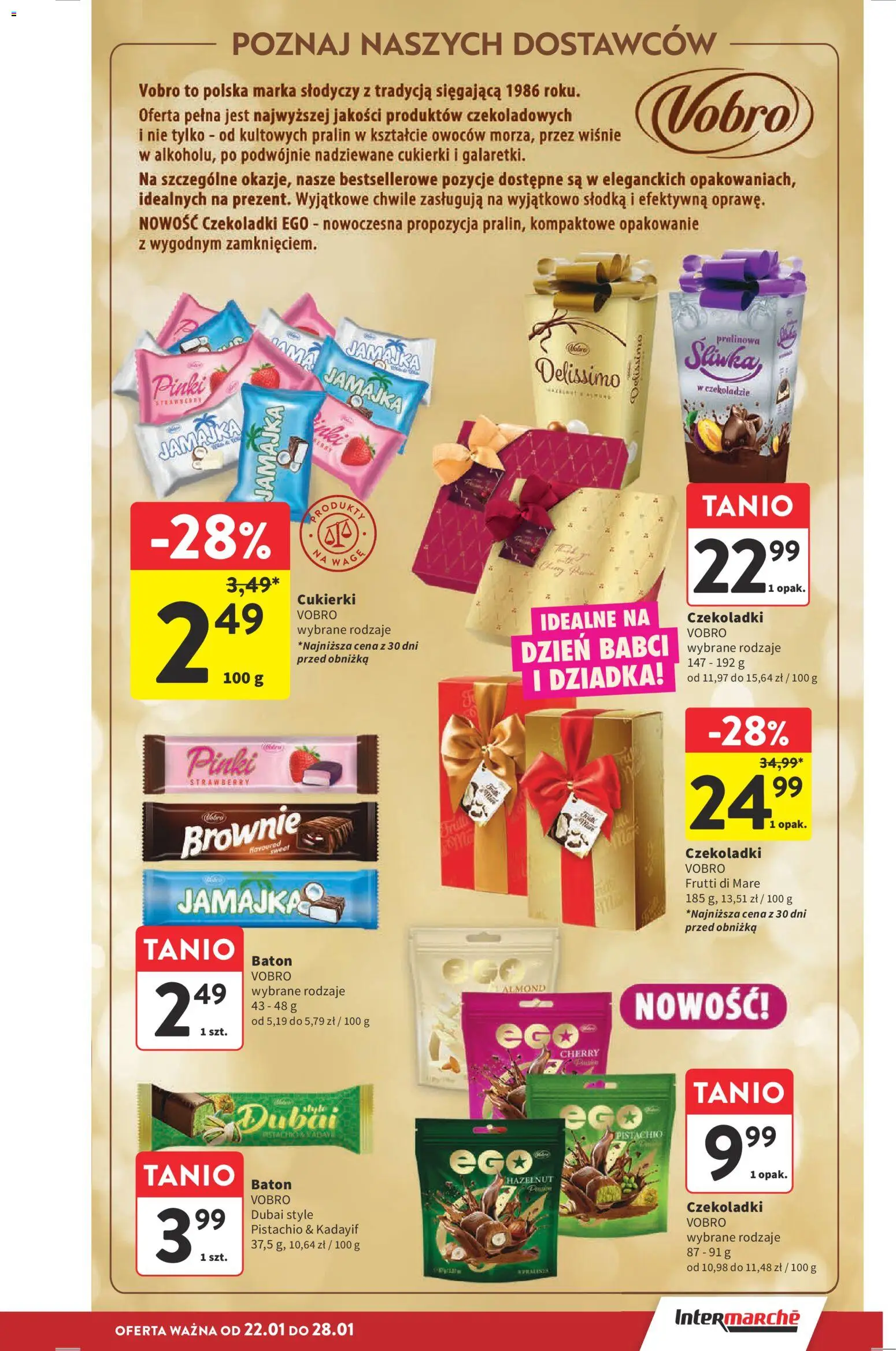 Intermarche Gazetka od 22.01.2026 | Strona: 31 | Produkty: Baton, Brownie, Frutti di Mare, Cukierki