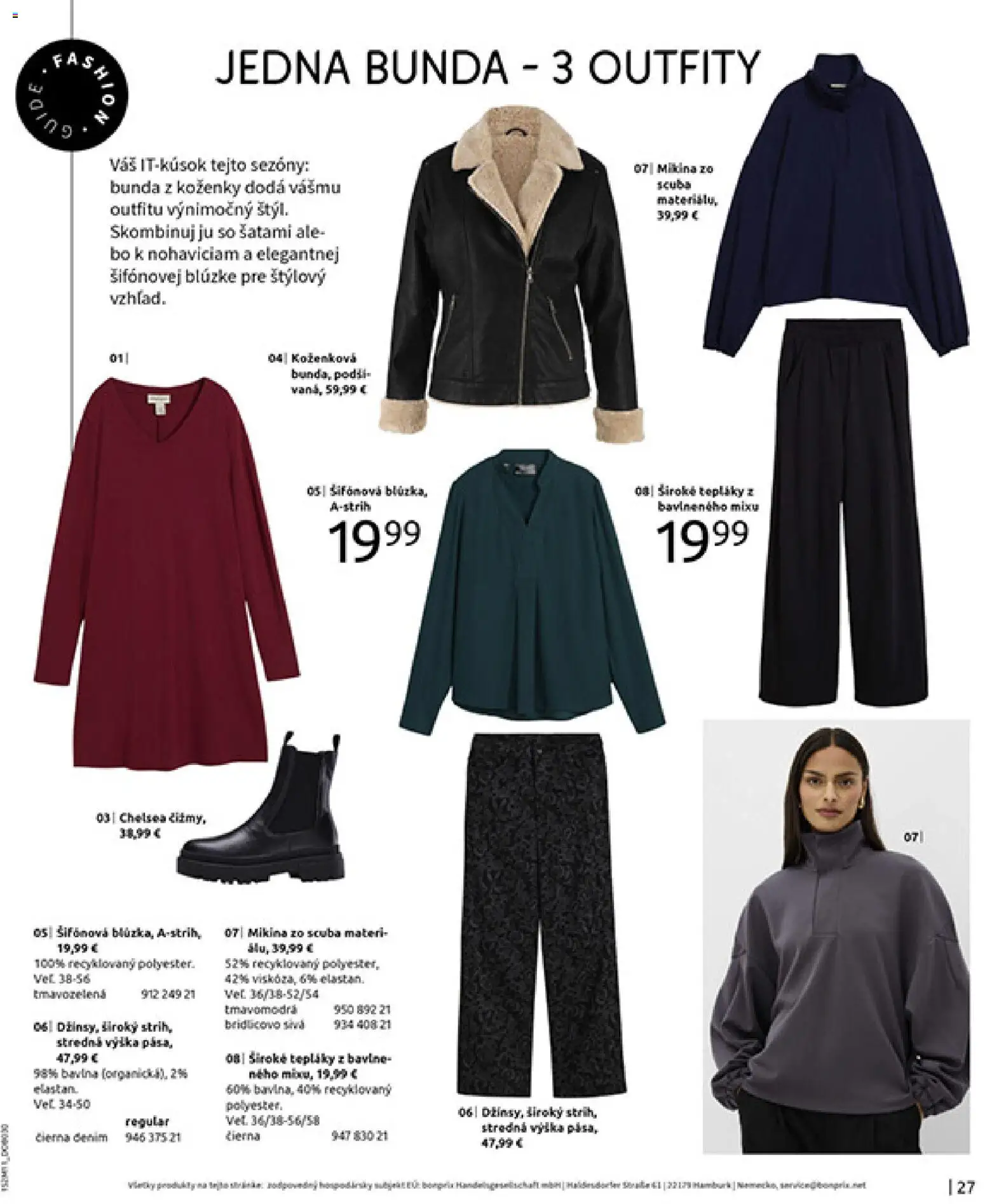 Nové Bonprix akcie – leták je platný od 16.12.2025 | Strana: 29 | Produkty: Mikina, Bunda