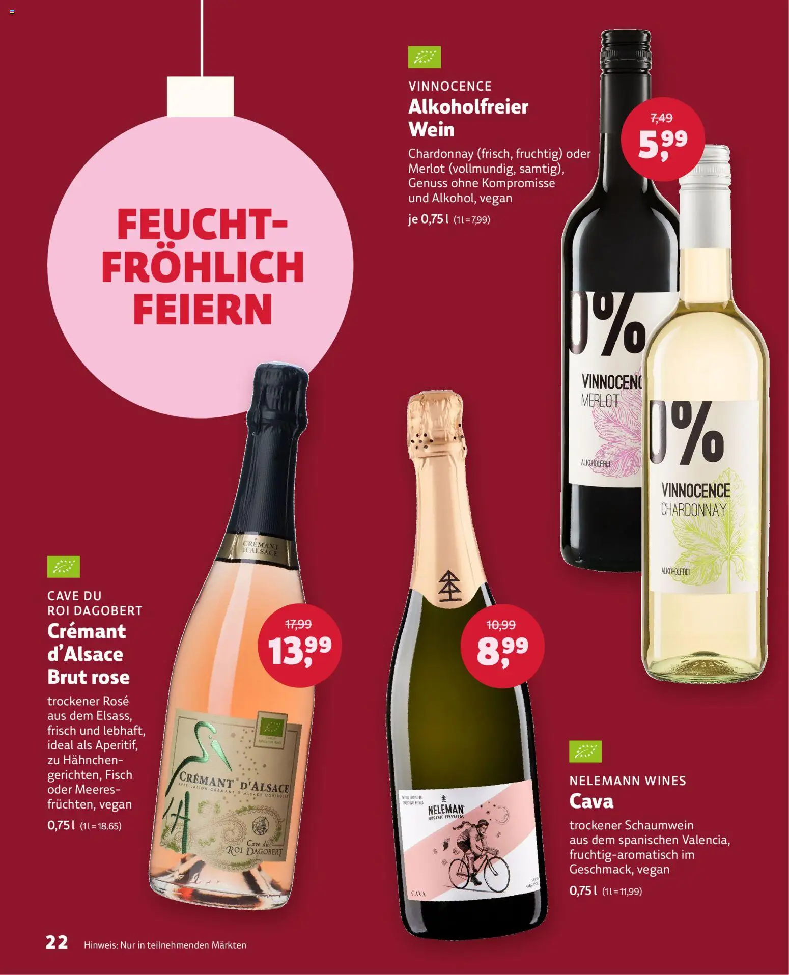 Denns BioMarkt Natürlich Festlich gültig ab 26.11.2025 | Seite: 22 | Produkte: Wein, Fisch