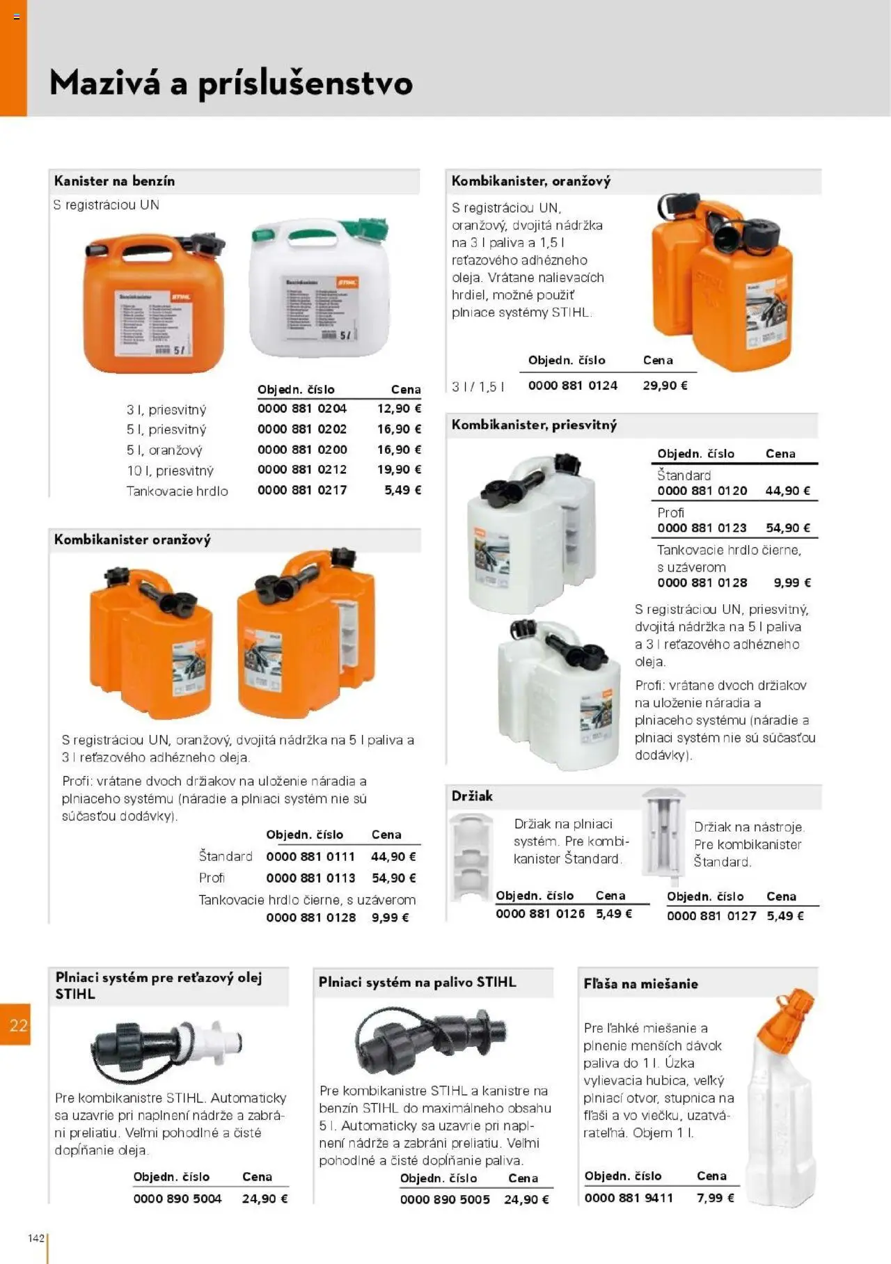 Nové STIHL akcie – leták je platný od 01.04.2025 | Strana: 142 | Produkty: Náradie, Olej