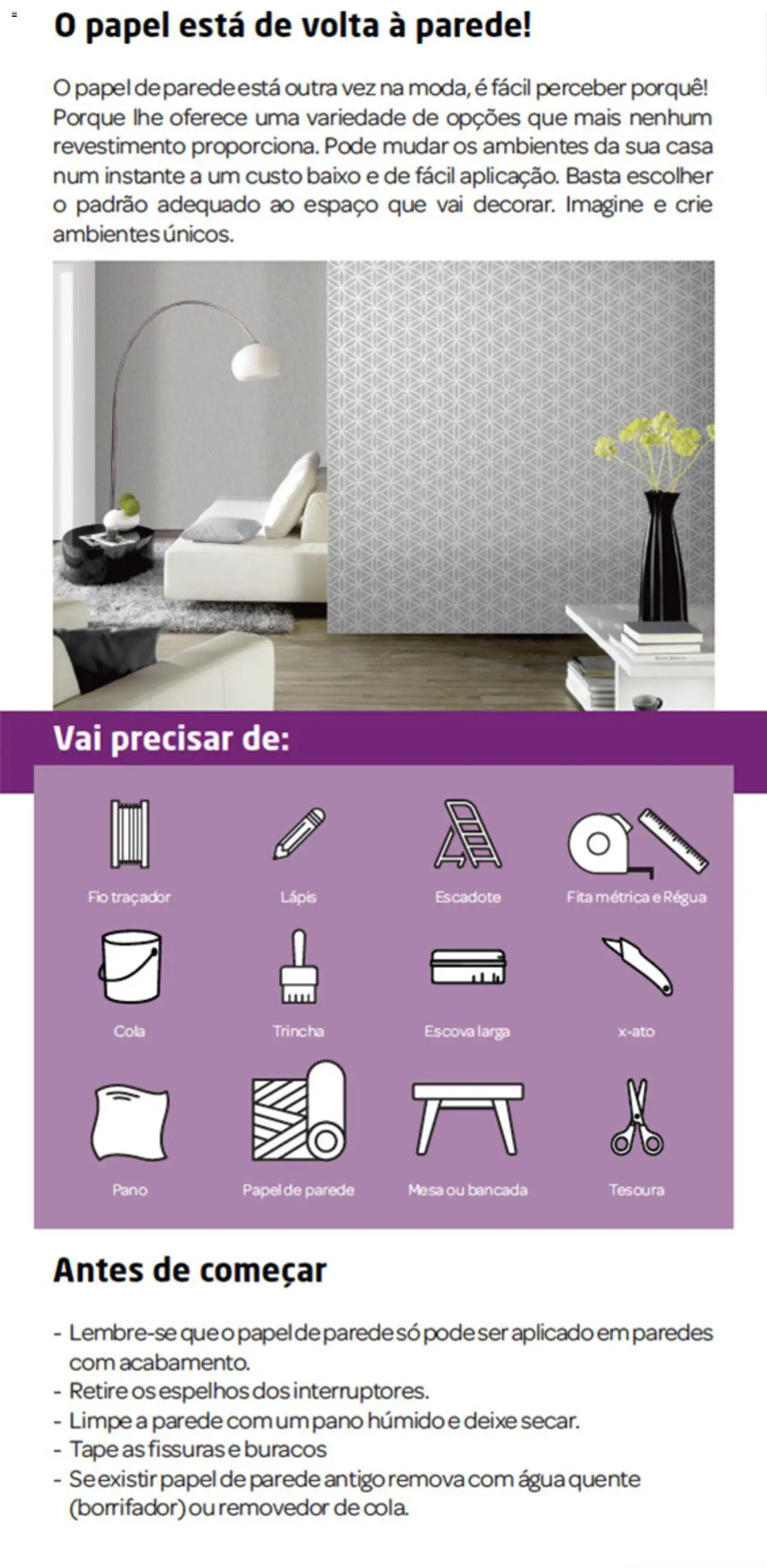 BricoMarché Papel de Parede │ válido de 27.12.2023 | Página: 2 | Produtos: Bancada, Mesa, Papel de parede
