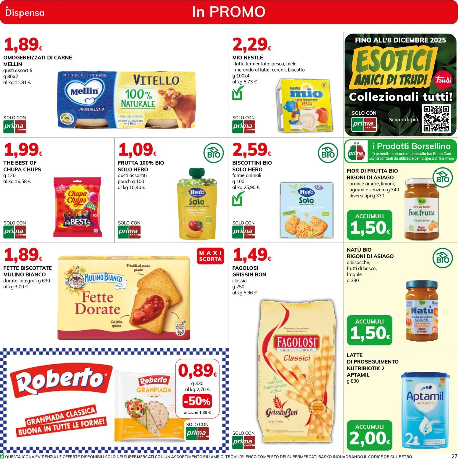 Volantino Basko del 27.11.2025 | Pagina: 27 | Prodotti: Arance, Fragole, Olio, Pesca