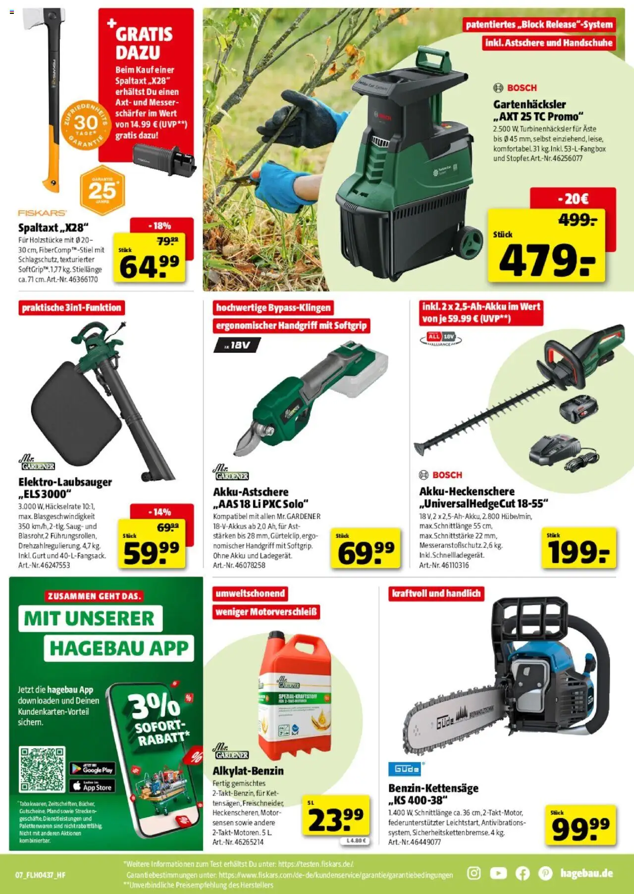 Hagebau Prospekt 	 – gültig ab 06.09.2025 | Seite: 7 | Produkte: Bosch, Box, Handschuhe