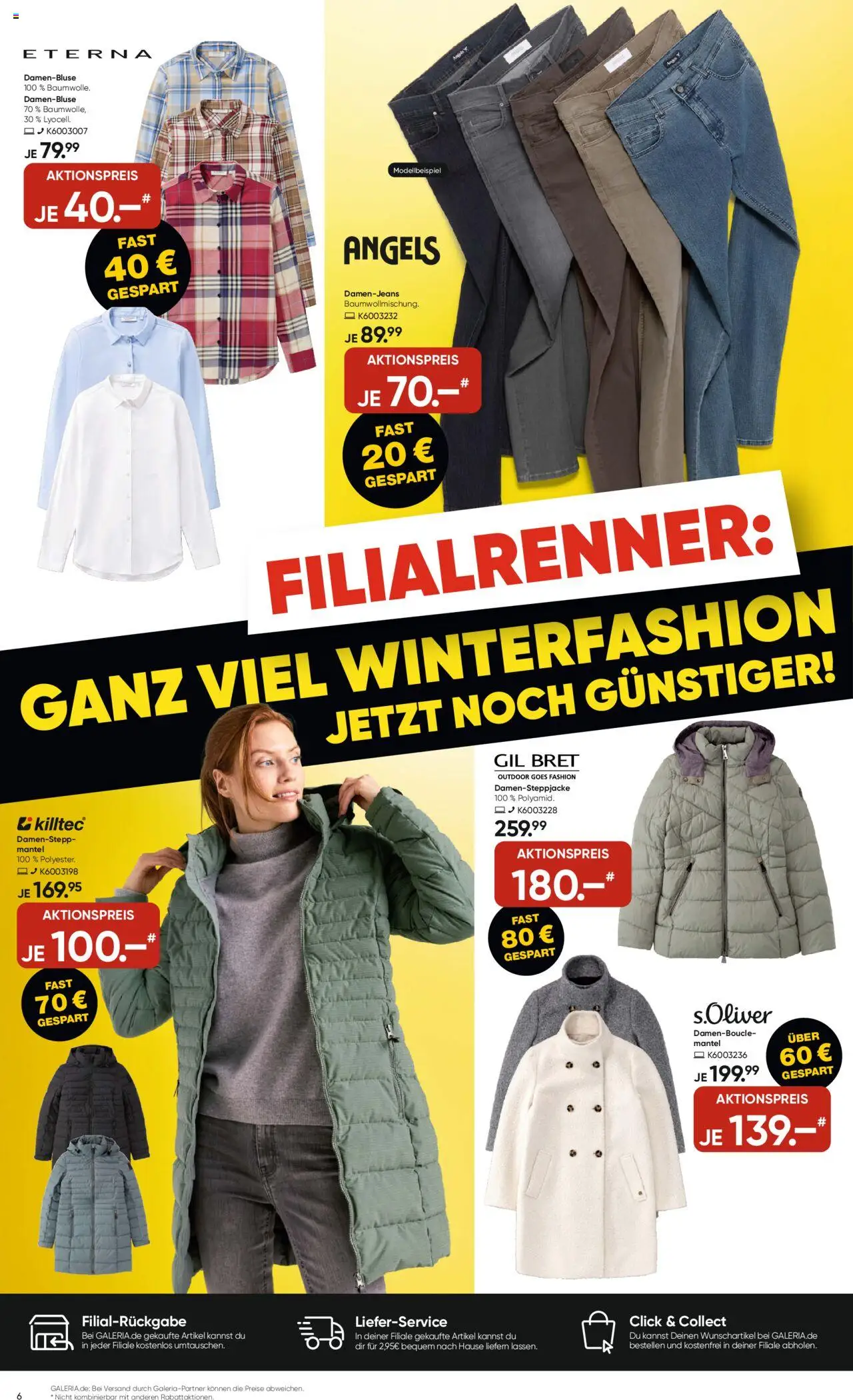 Galeria Karstadt Kaufhof Prospekt 	 – gültig ab 15.10.2025 | Seite: 6 | Produkte: Mantel