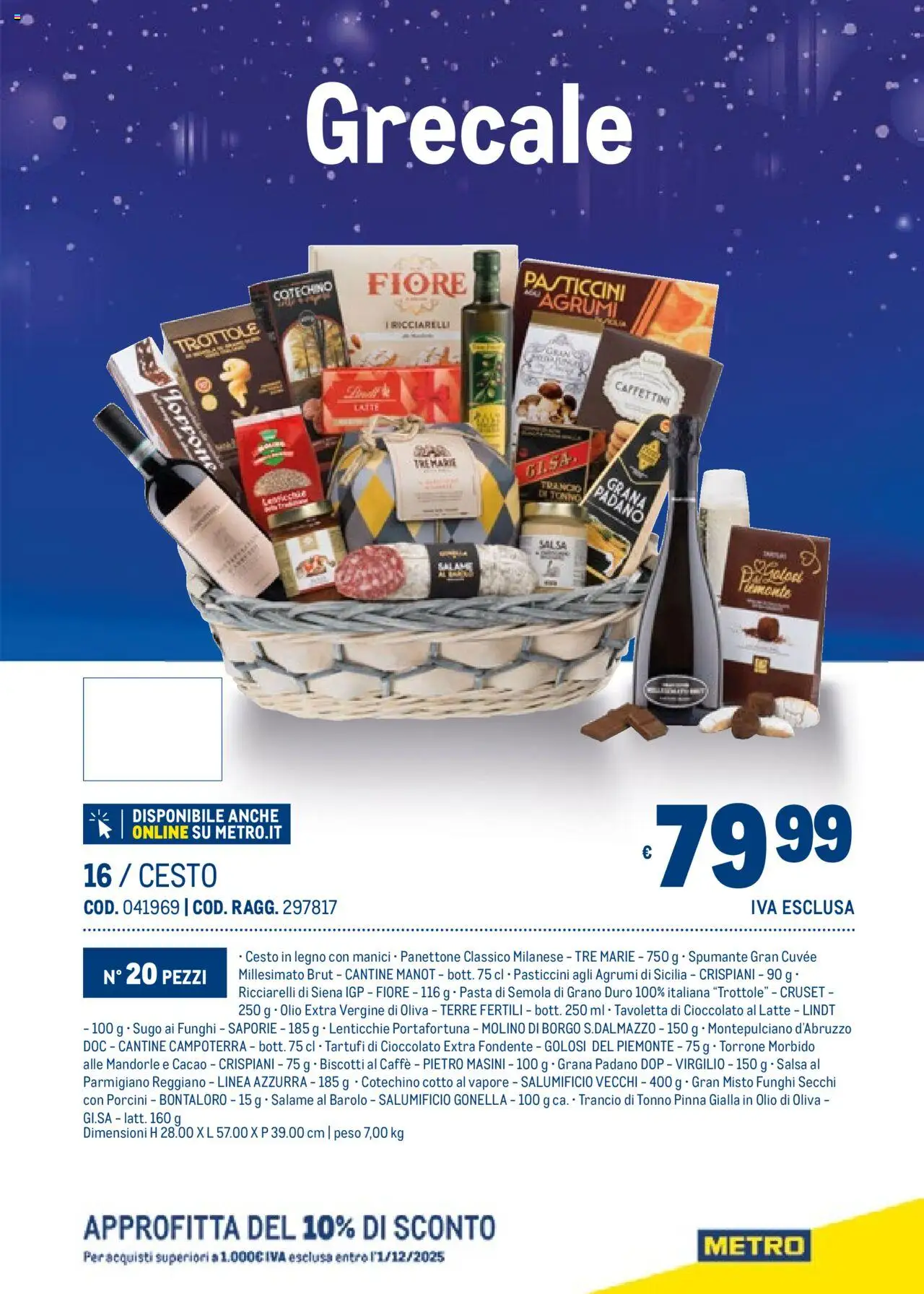 Volantino Metro del 06.11.2025 | Pagina: 19 | Prodotti: Cioccolato, Lenticchie, Pasta, Cacao