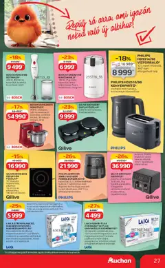 Auchan akciós ujság - amely érvényes a következő dátumtól: 07.08.2025 | Oldal: 27 | Termékek: Robotgép, Szeletelő, Kenyér