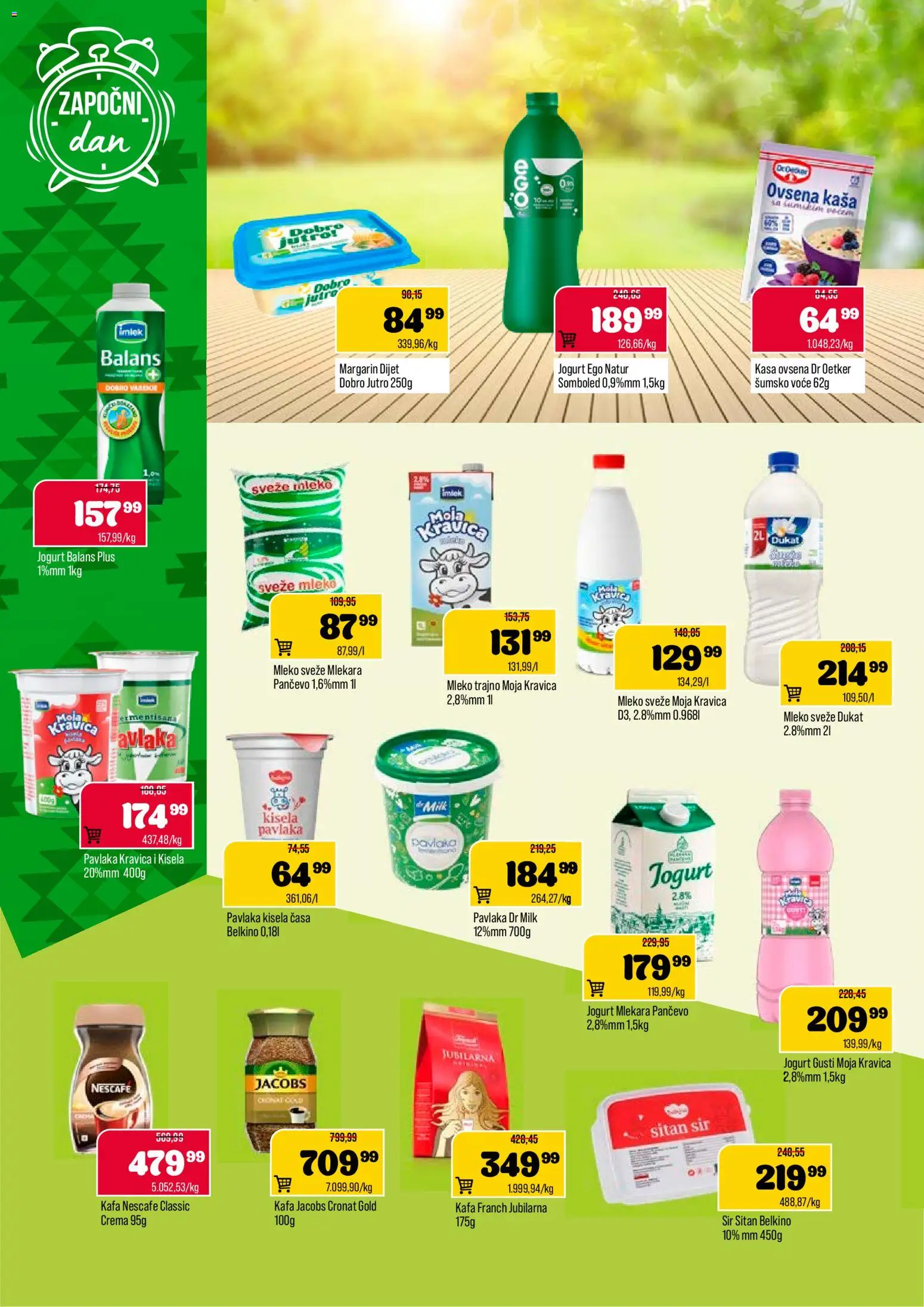 Podunavlje katalog - važi od 05.11.2025 | Strana: 4 | Proizvode: Sitan sir, Ovsena kaša, Margarin, Jogurt