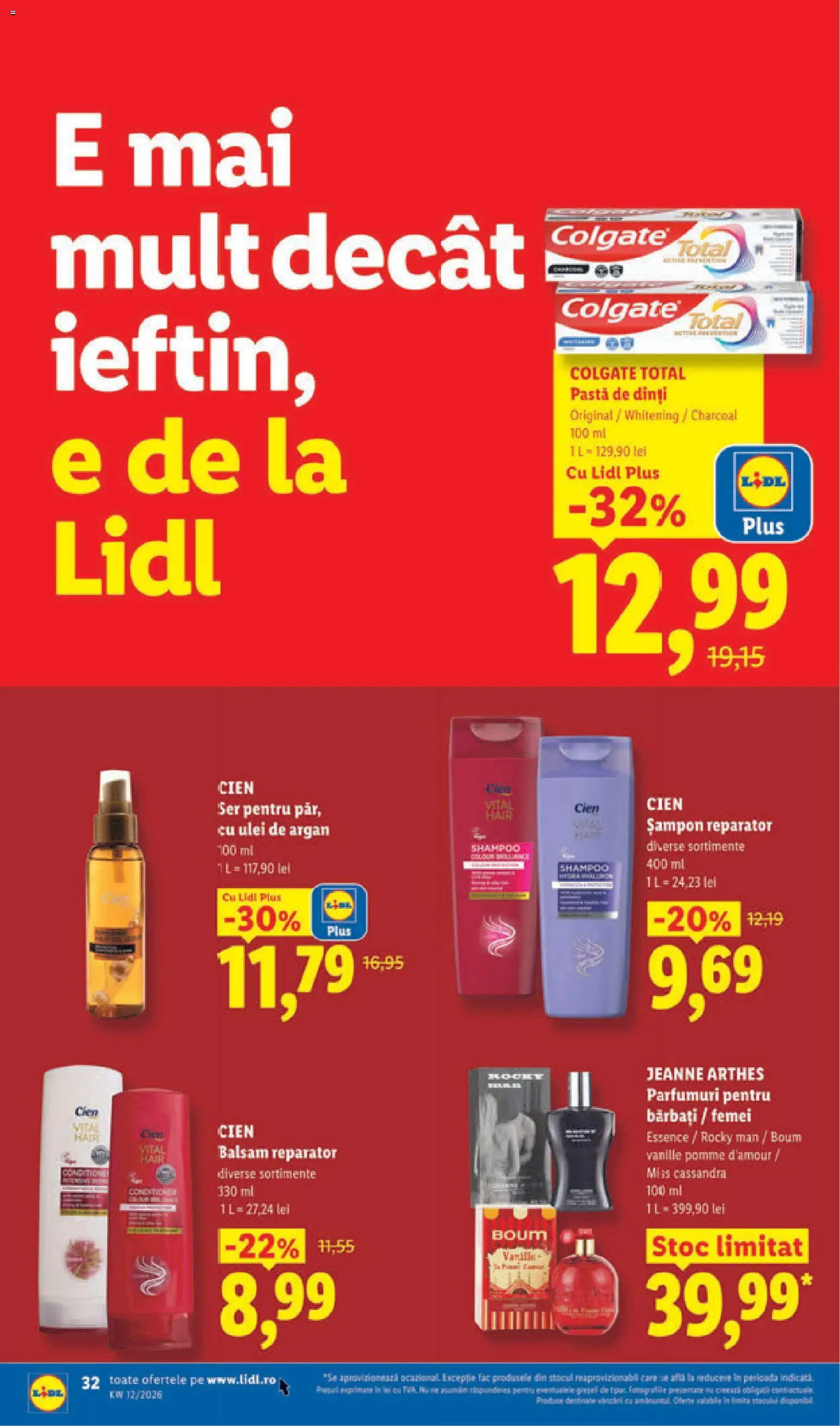 Noul catalog Lidl – valabil de la 16.03.2026 | Pagină: 32 | Produse: Serum, Șampon, Balsam, Ulei