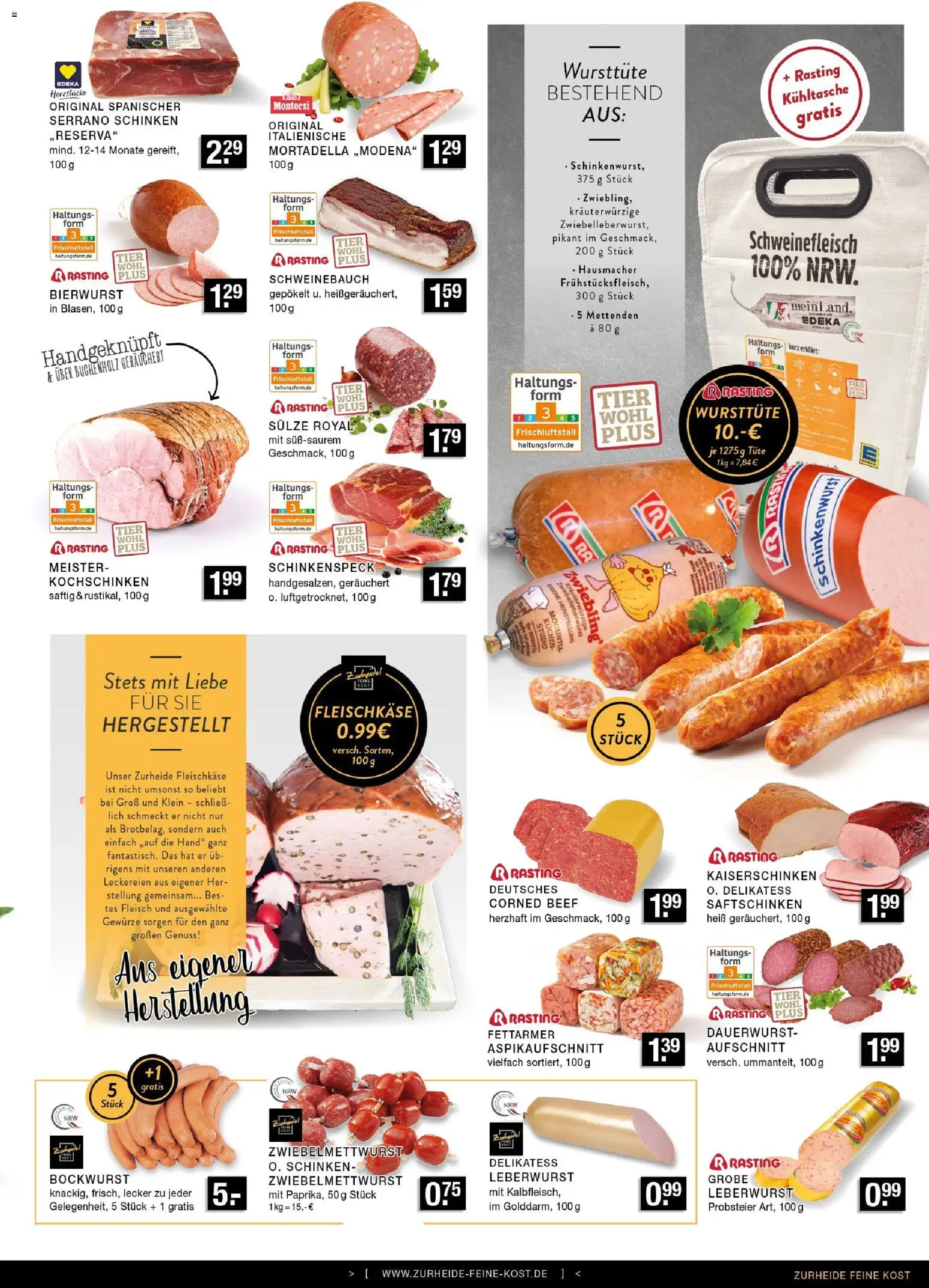 Edeka Zurheide Prospekt – gültig ab 09.03.2026 | Seite: 3 | Produkte: Gewürze, Schweinefleisch, Kuchen, Fleisch
