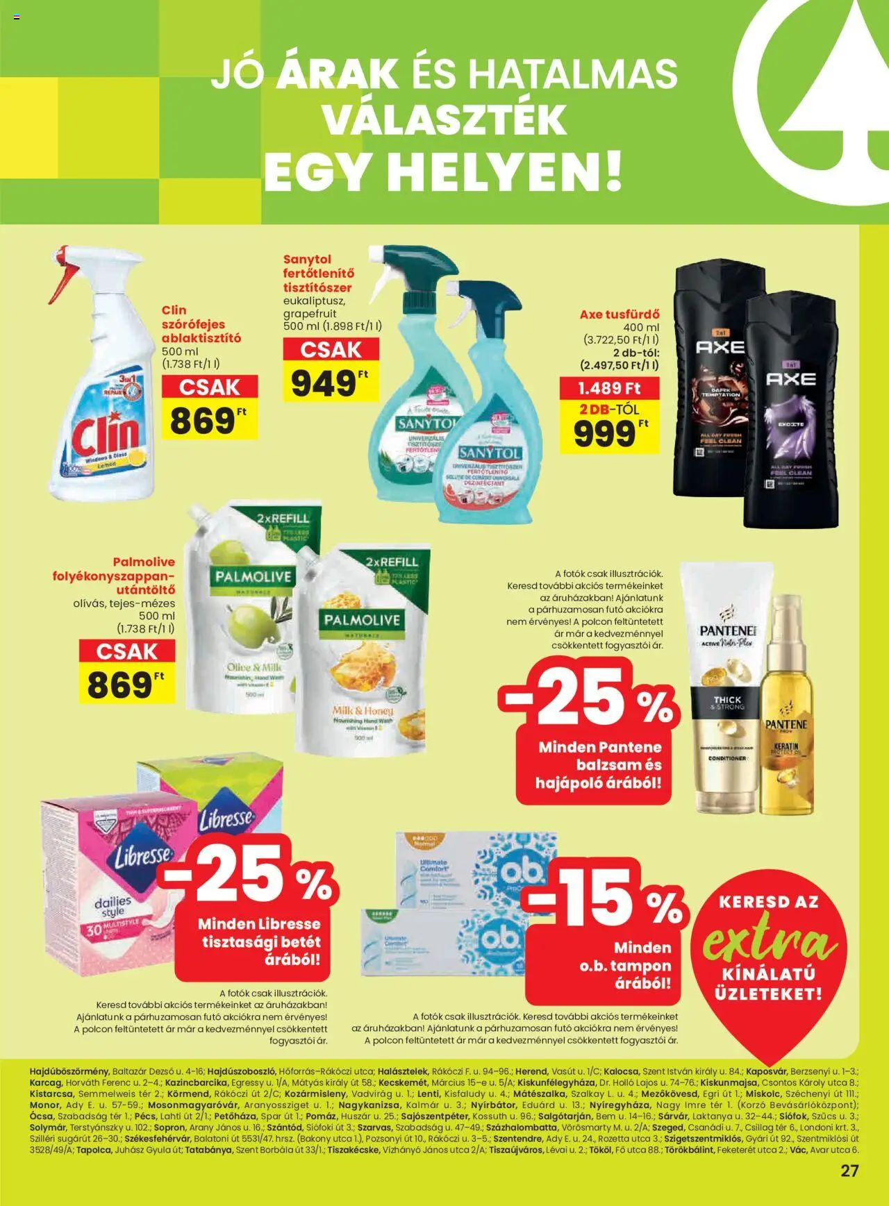 Spar akciós ujság - amely érvényes a következő dátumtól: 09.10.2025 | Oldal: 8 | Termékek: Tisztasági betét, Tusfürdő, Grapefruit