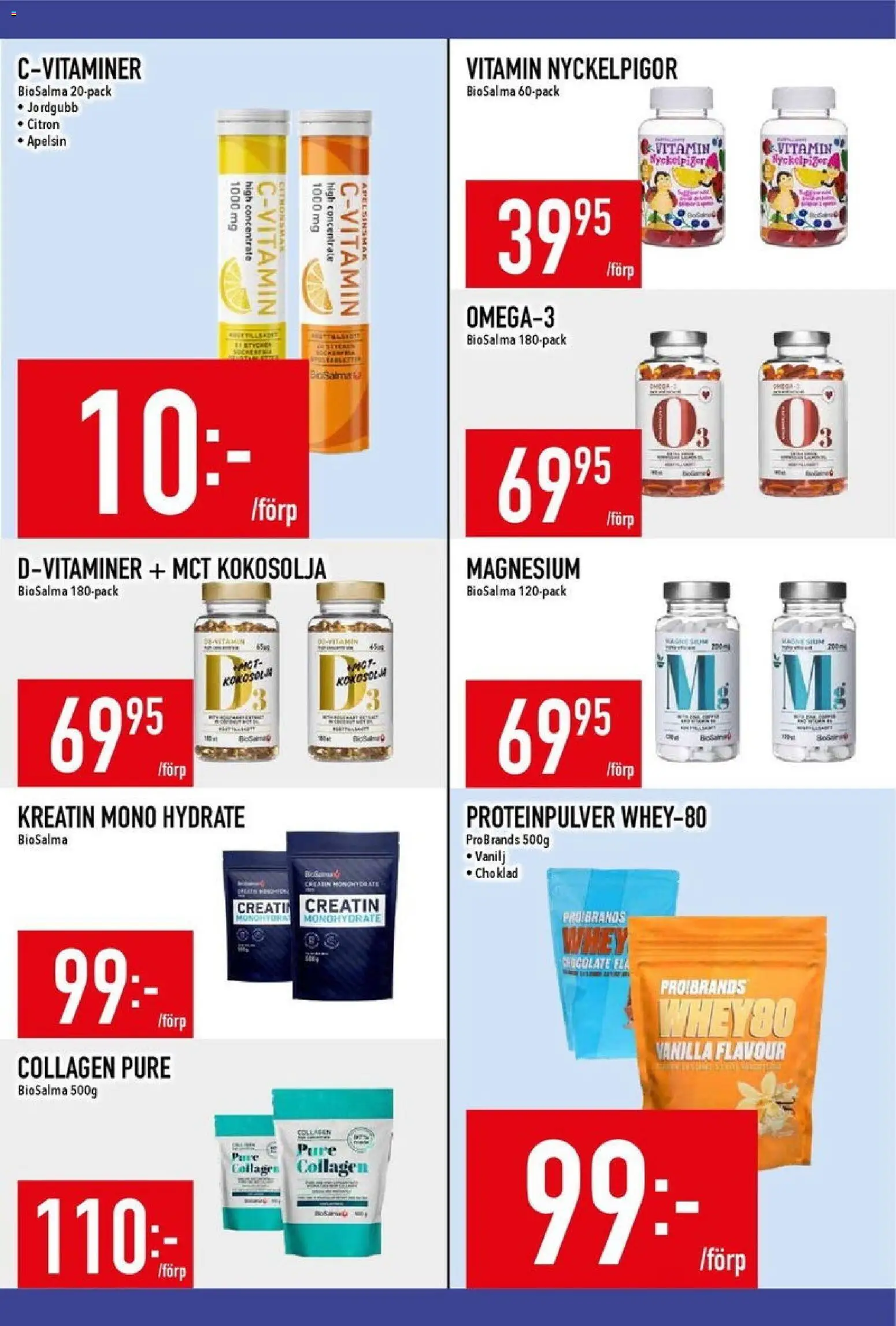 Matdax reklamblad aktuell från 03.11.2025 | Sida: 14 | Produkter: Proteinpulver, Choklad, Apelsin, Citron