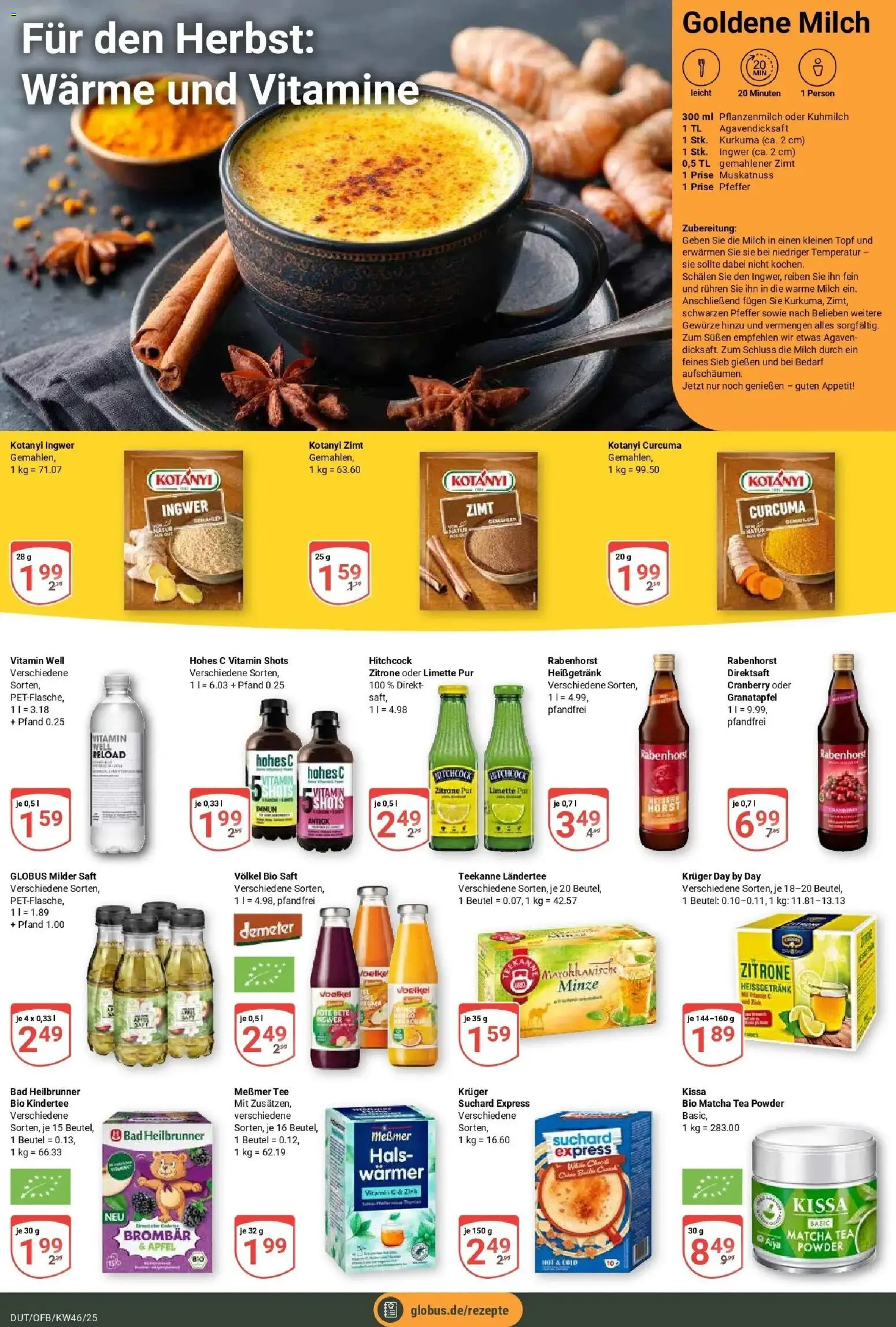 Globus prospekt Wetzlar-Dutenhofen	 – gültig ab 10.11.2025 | Seite: 16 | Produkte: Granatapfel, Bad, Saft, Tee