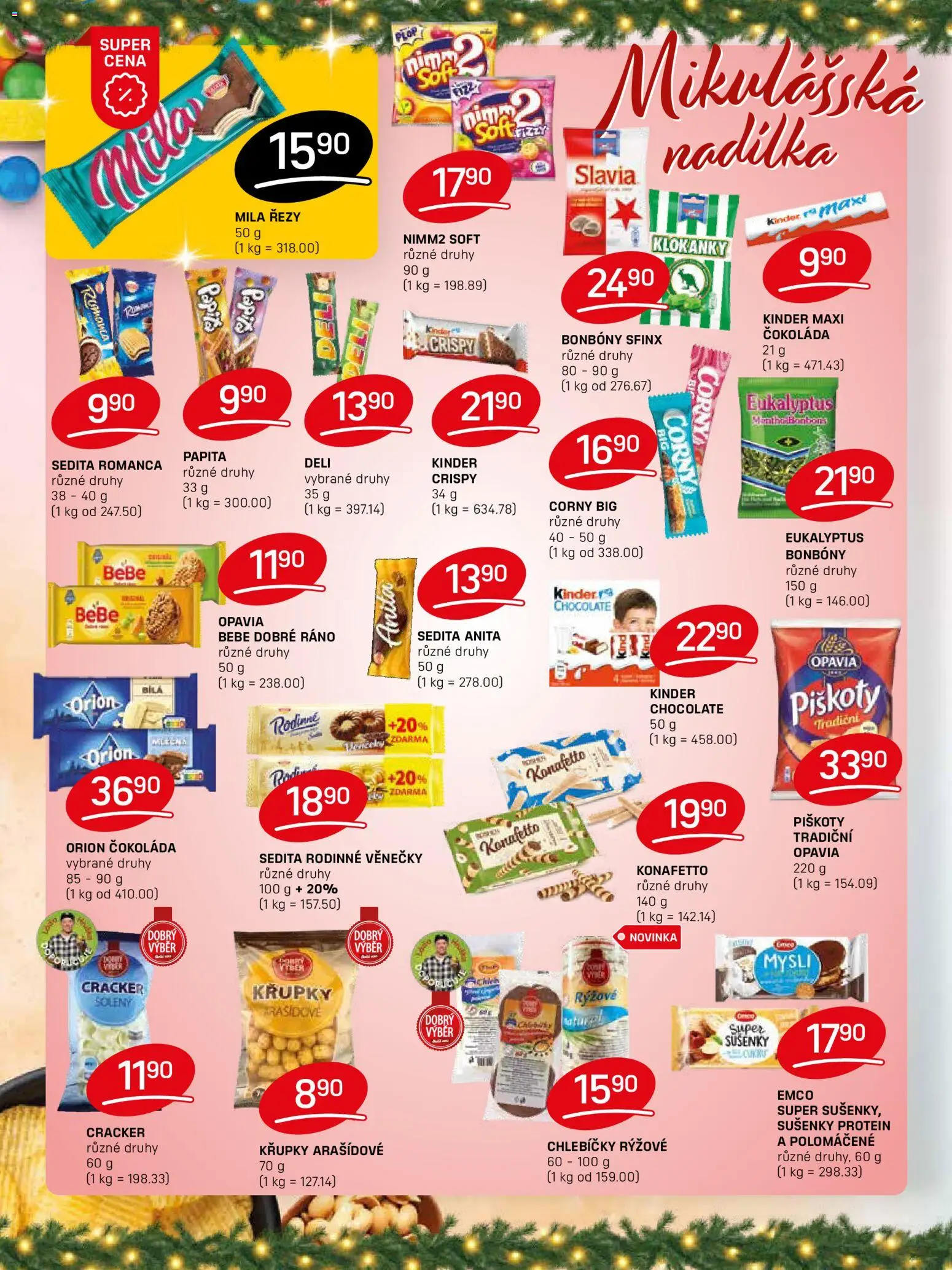 Flop leták od 26.11.2025 | Strana: 8 | Produkty: Bonbóny, Eukalyptus, Protein, Kinder