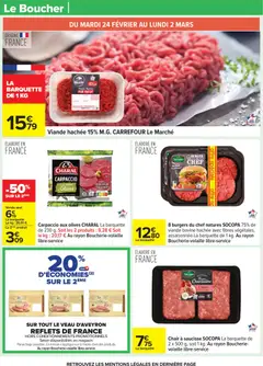 Carrefour - Prévisualisation de Carrefour Le mois vip, des promos très importantes valide à partir de 24.02.2026 | Page: 37 | Produits: Olives, Viande hachée, Viande, Viande bovine