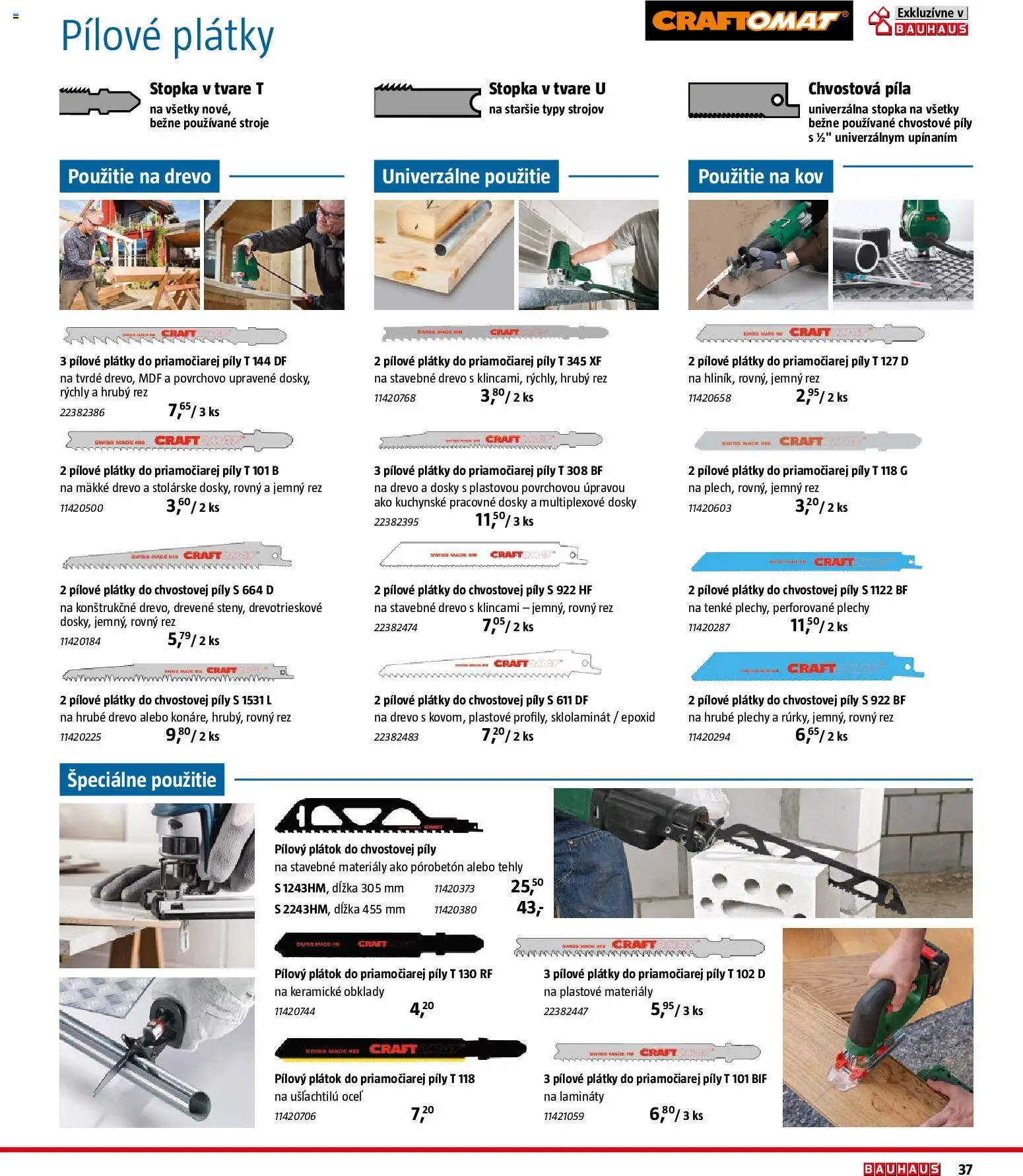 Nové Bauhaus akcie – leták je platný od 26.01.2026 | Strana: 37 | Produkty: Píla