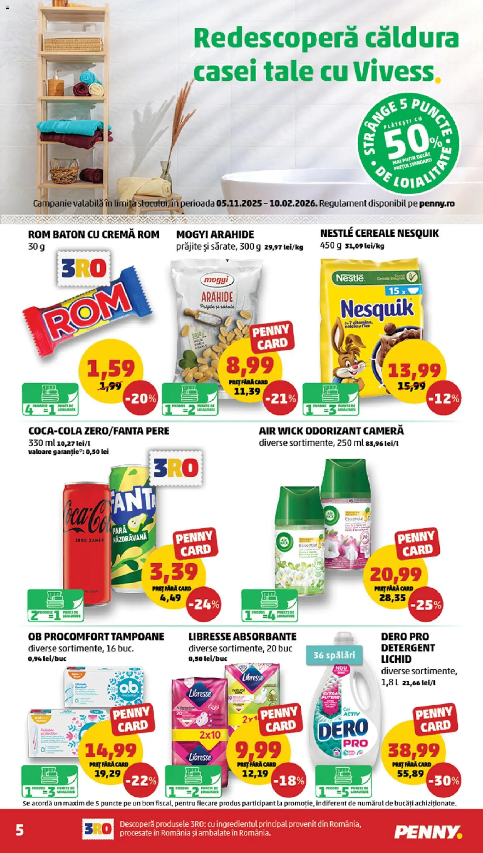 Noul catalog PENNY – valabil de la 14.01.2026 | Pagină: 5 | Produse: Pară, Cameră, Cereale, Absorbante