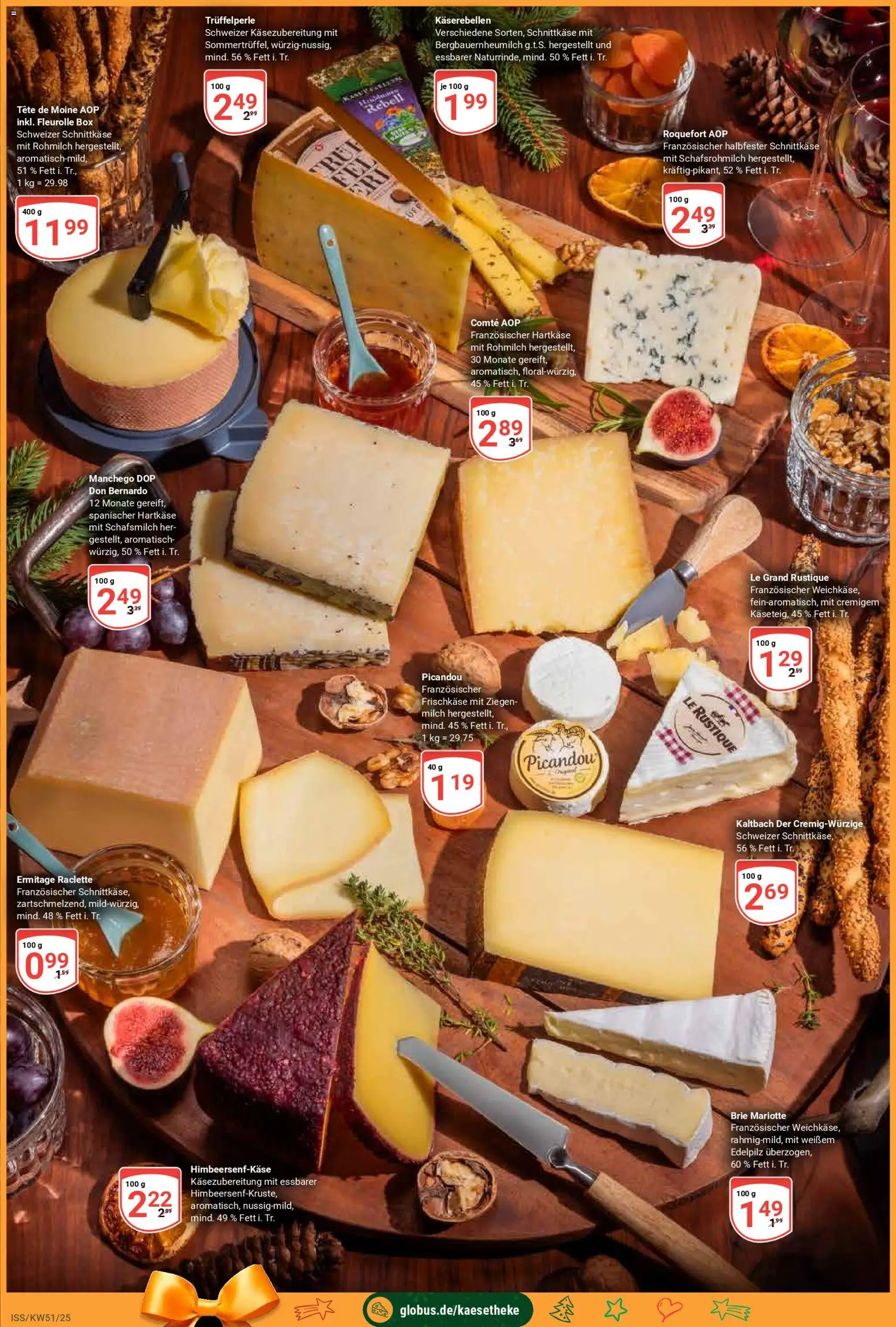 Globus Prospekt 	 – gültig ab 15.12.2025 | Seite: 8 | Produkte: Milch, Box, Raclette, Frischkase