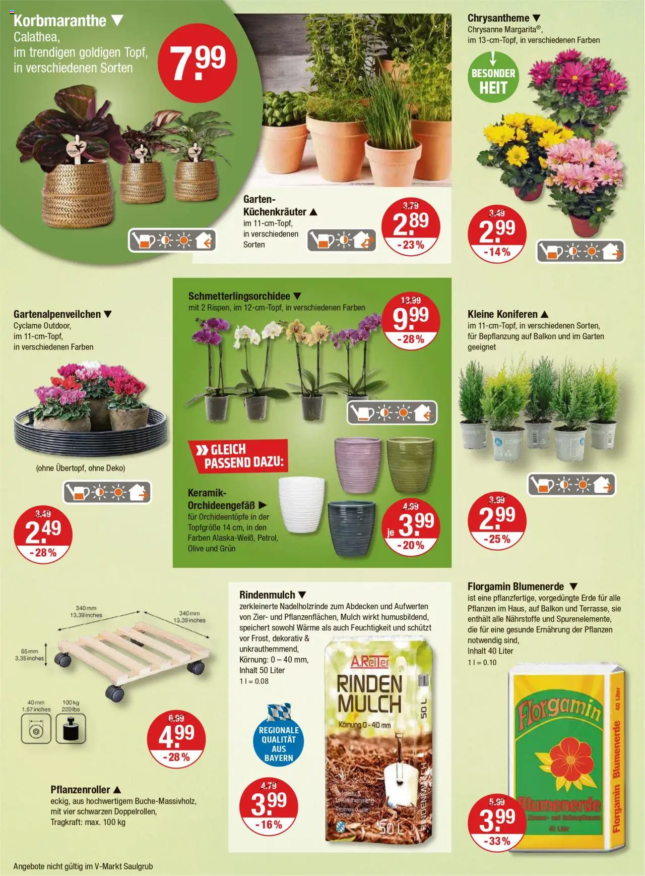 V-Markt - Oberbayern – gültig ab 25.09.2025 | Seite: 20 | Produkte: Rindenmulch, Blumenerde