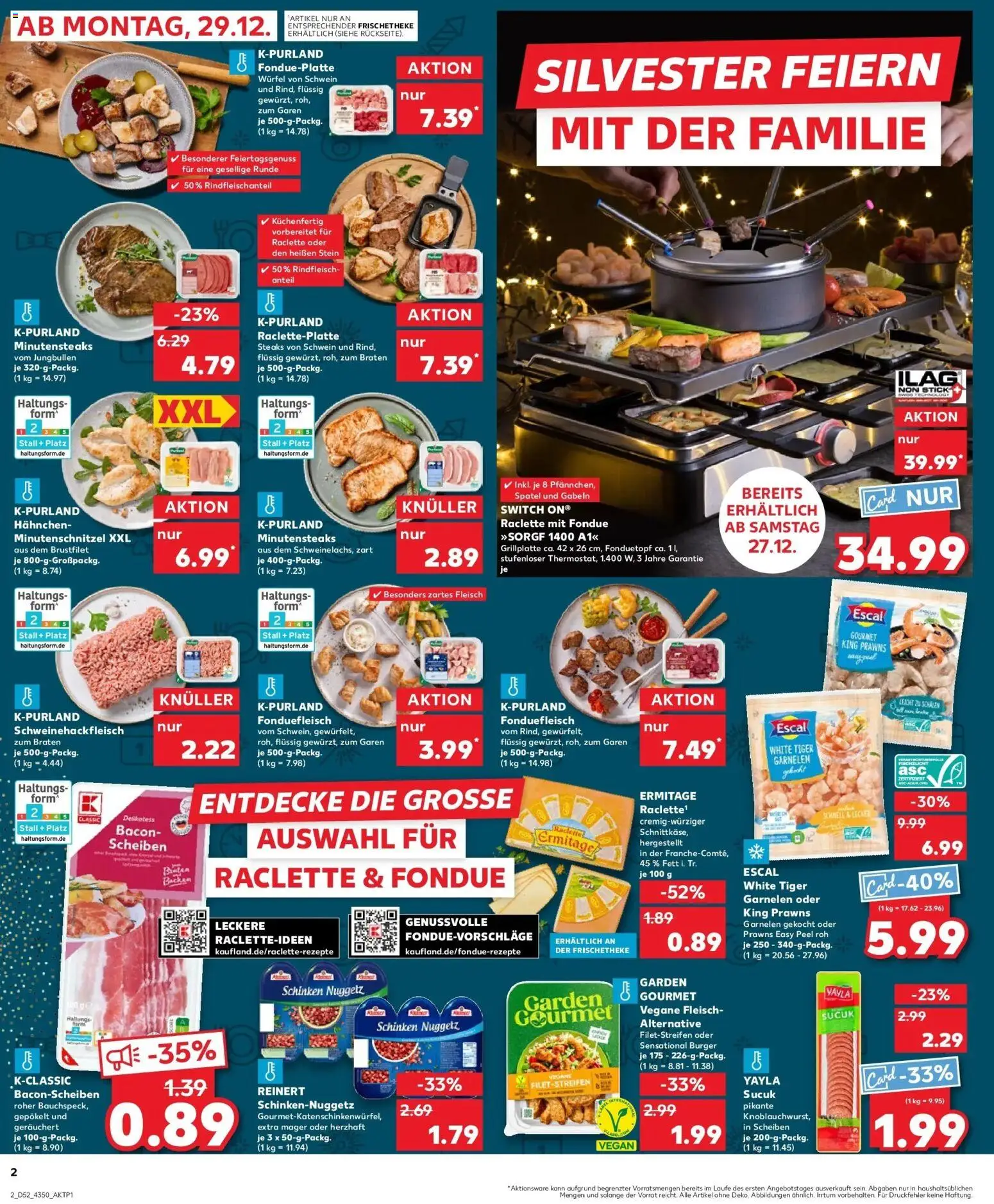 Kaufland prospekt Berlin	 – gültig ab 28.12.2025 | Seite: 2 | Produkte: Burger, Garnelen, Raclette, Rindfleisch