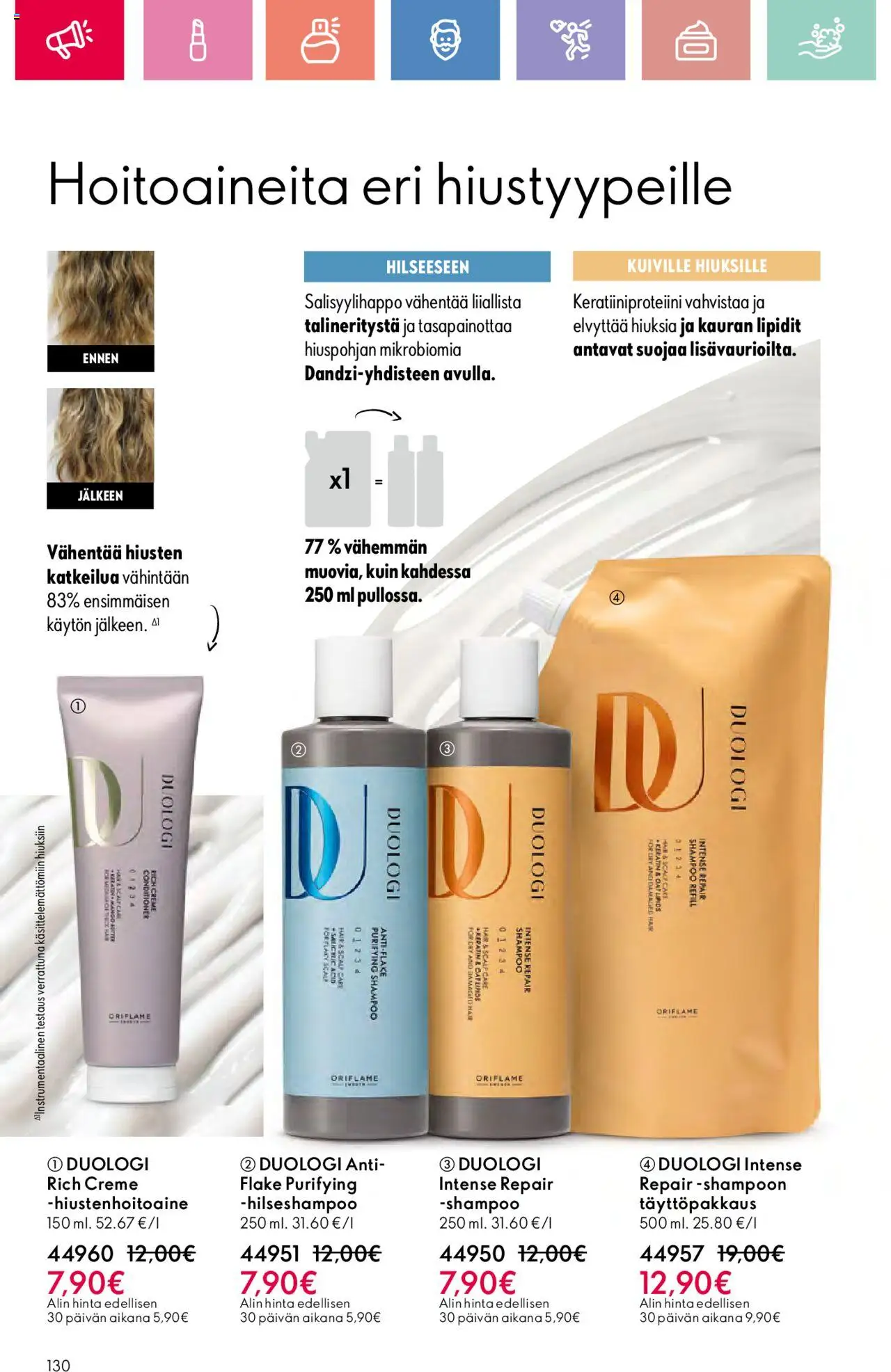  | Sivu: 130 | Tuotteet: Shampoo, Hiustenhoitoaine