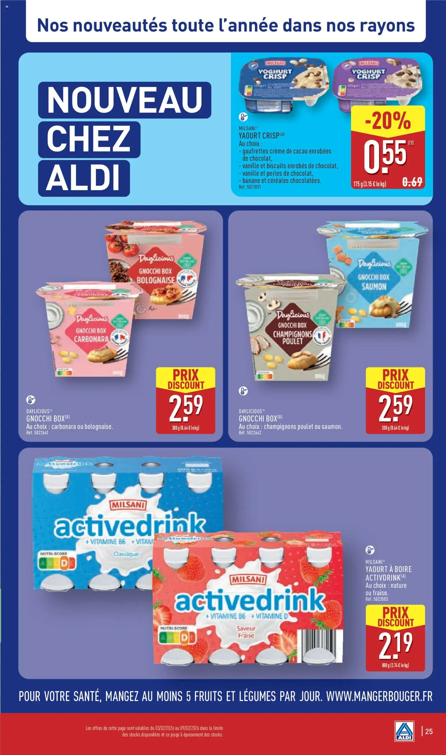 {H1} | Page: 29 | Produits: Fromage, Crème fraiche, Biscuits, Granola