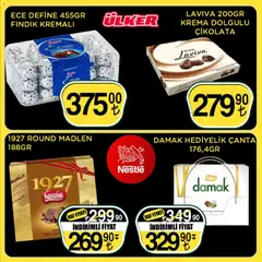 13.03.2026 tarihinden itibaren geçerli olan Sarıyer kataloğu önizlemesi | Sayfa: 23 | Ürünler: Raf, Çikolata, Krema, Çanta