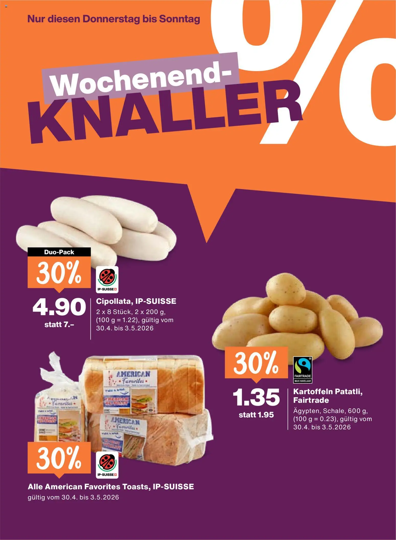 Migros aktionen – gültig ab 30.04.2026 | Seite: 24 | Produkte: Kartoffeln