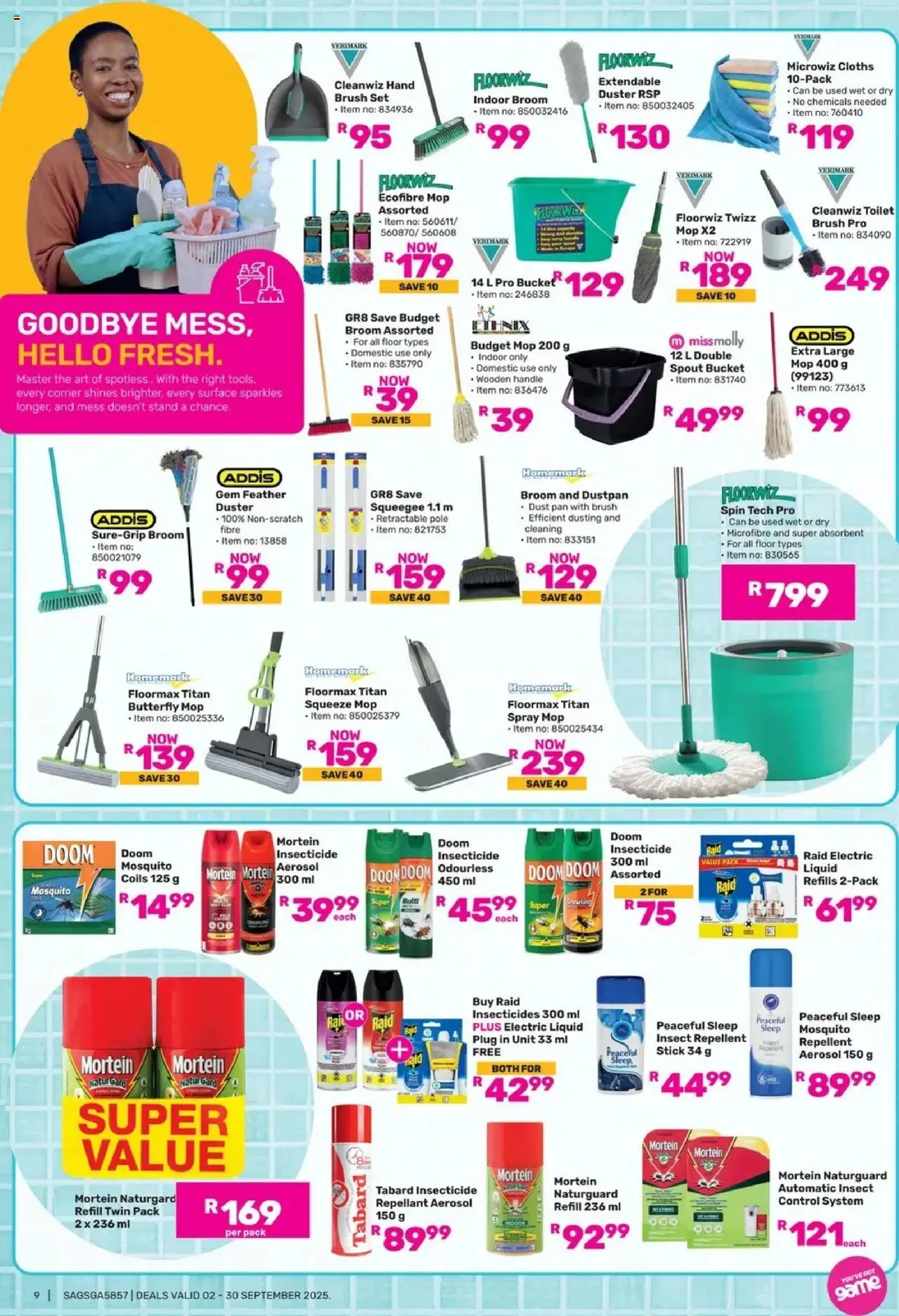 New Game catalogue – valid from 02.09.2025 | Page: 9 | Products: Art, Toilet, Mop, Brush