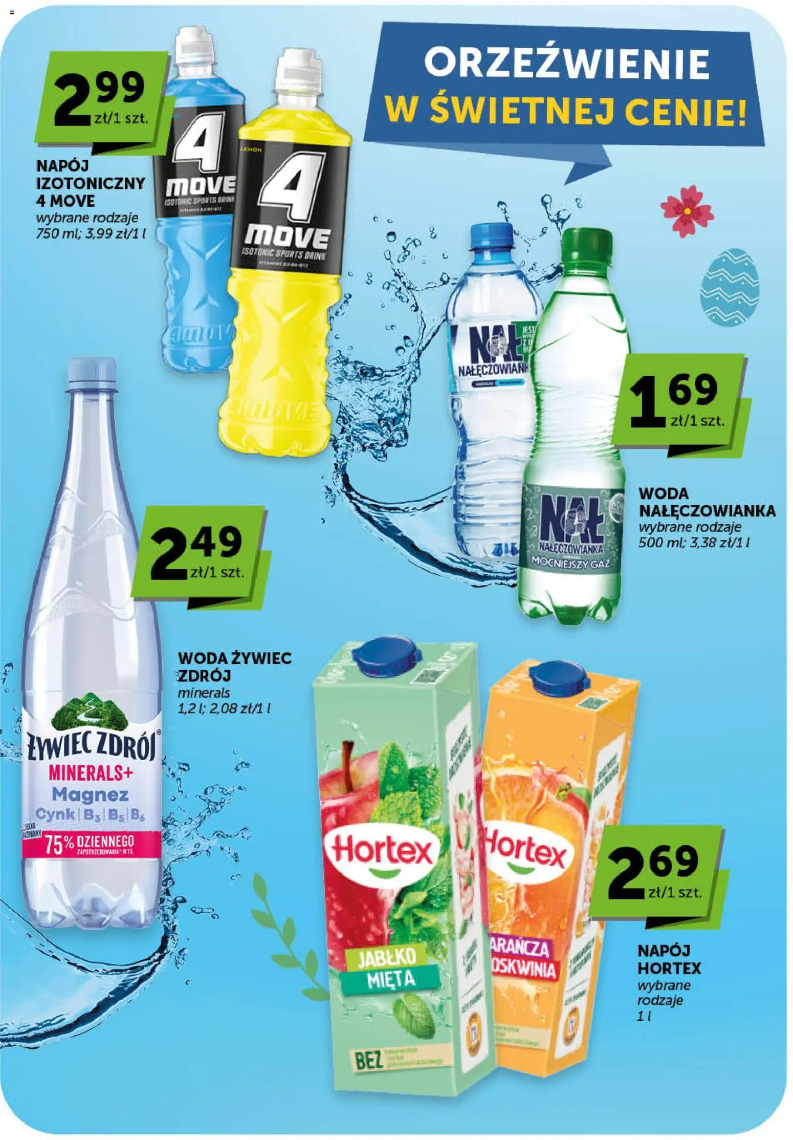 Groszek gazetka - Market od 19.03.2026 | Strona: 22 | Produkty: Woda żywiec, Mięta, Woda