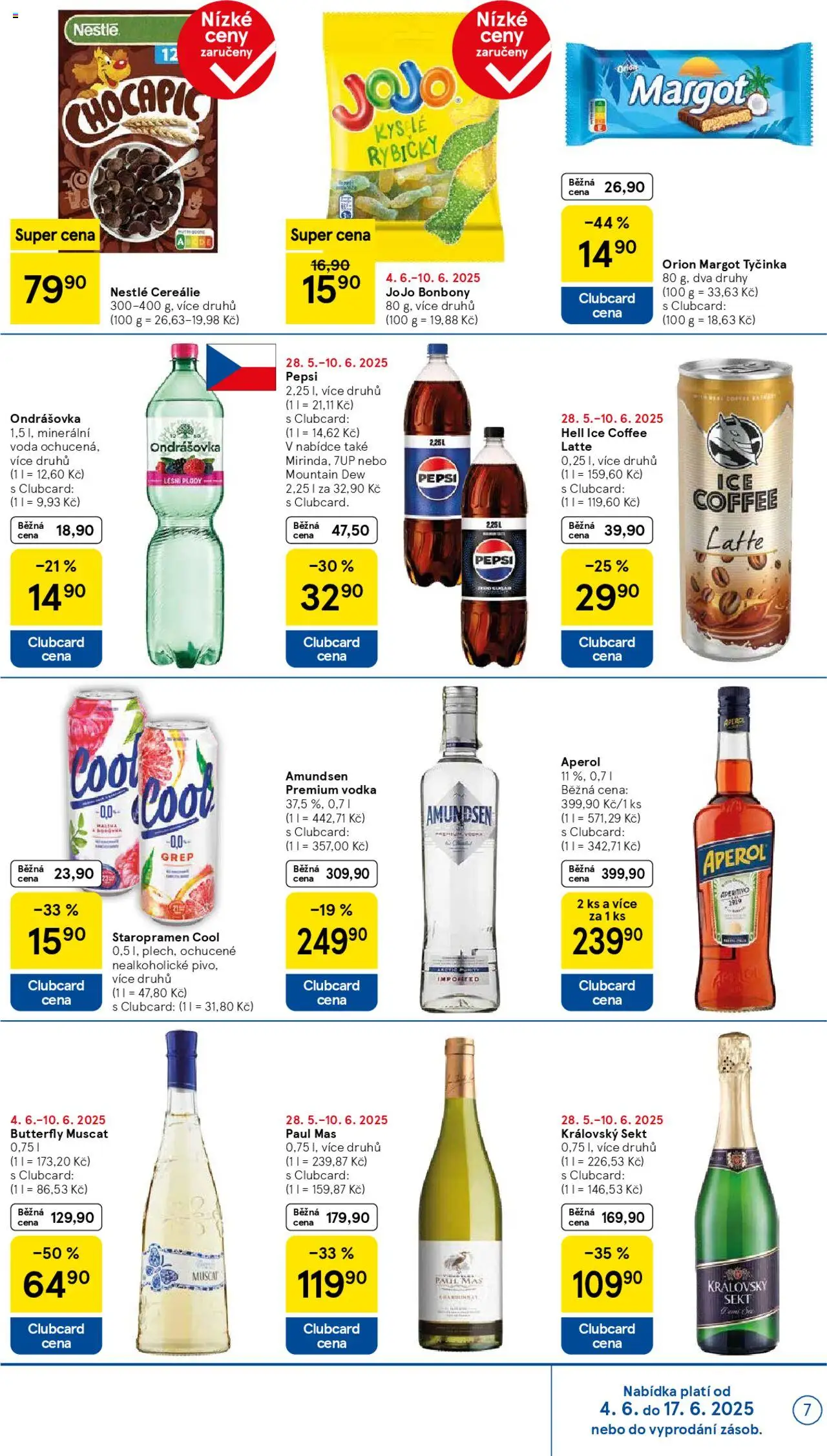 Tesco leták - Supermarket od 04.06.2025 | Strana: 7 | Produkty: Jojo, Iced coffee, Bonbóny, Minerální voda