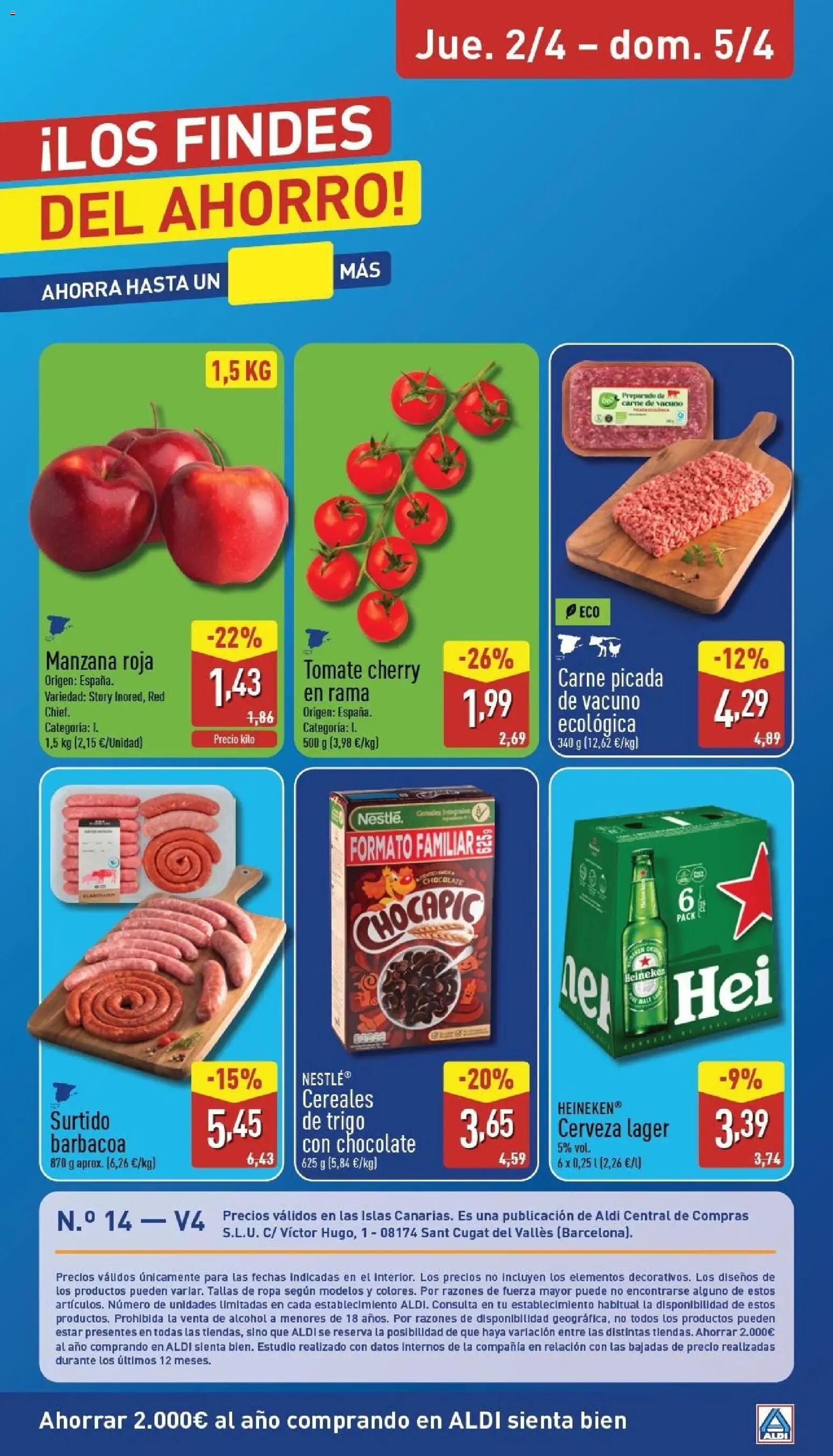 Aldi folleto Canarias │ válido desde el 30.03.2026 | Página: 32 | Productos: Chocolate, Cerveza, Manzana, Ropa