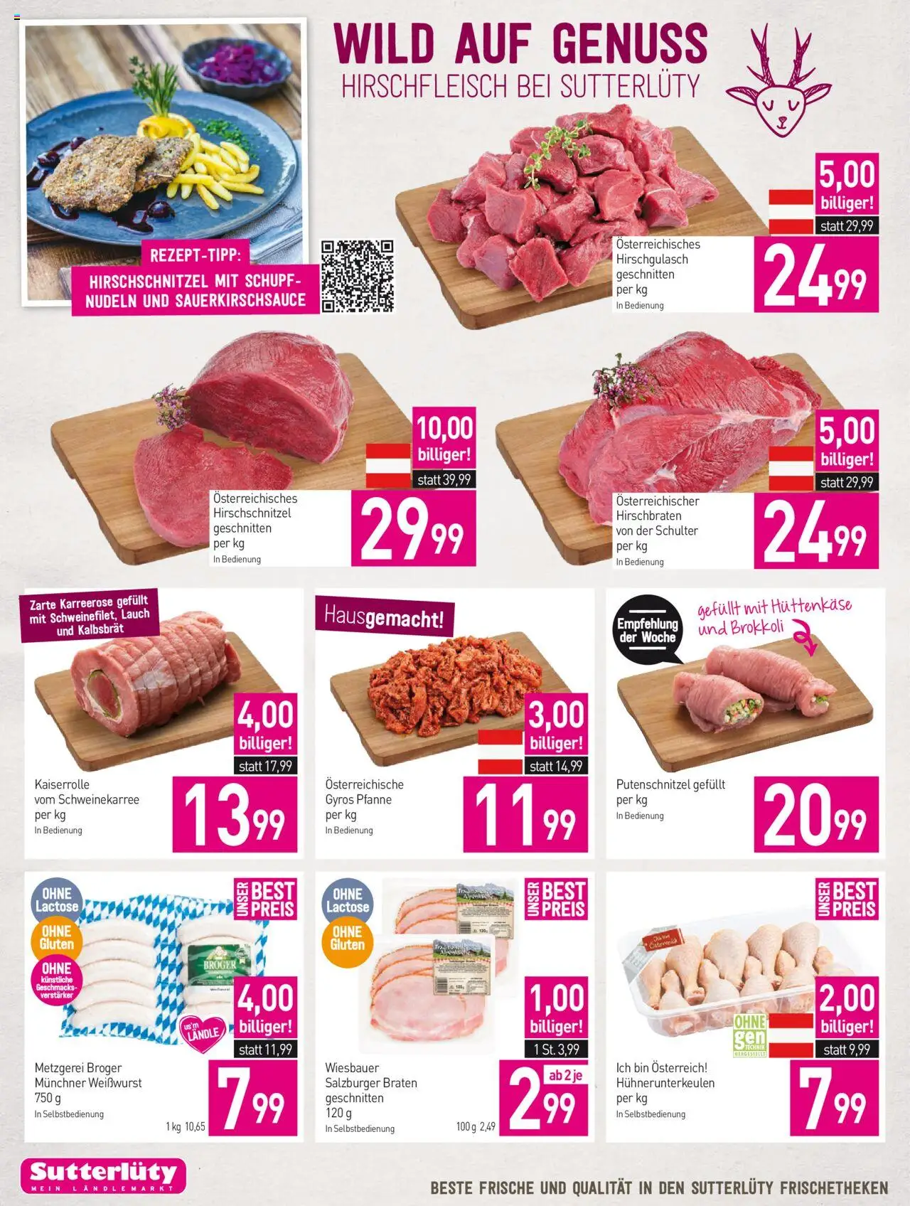 Sutterlüty Flugblatt gültig ab 16.10.2025 | Seite: 8 | Produkte: Hüttenkäse, Nudeln