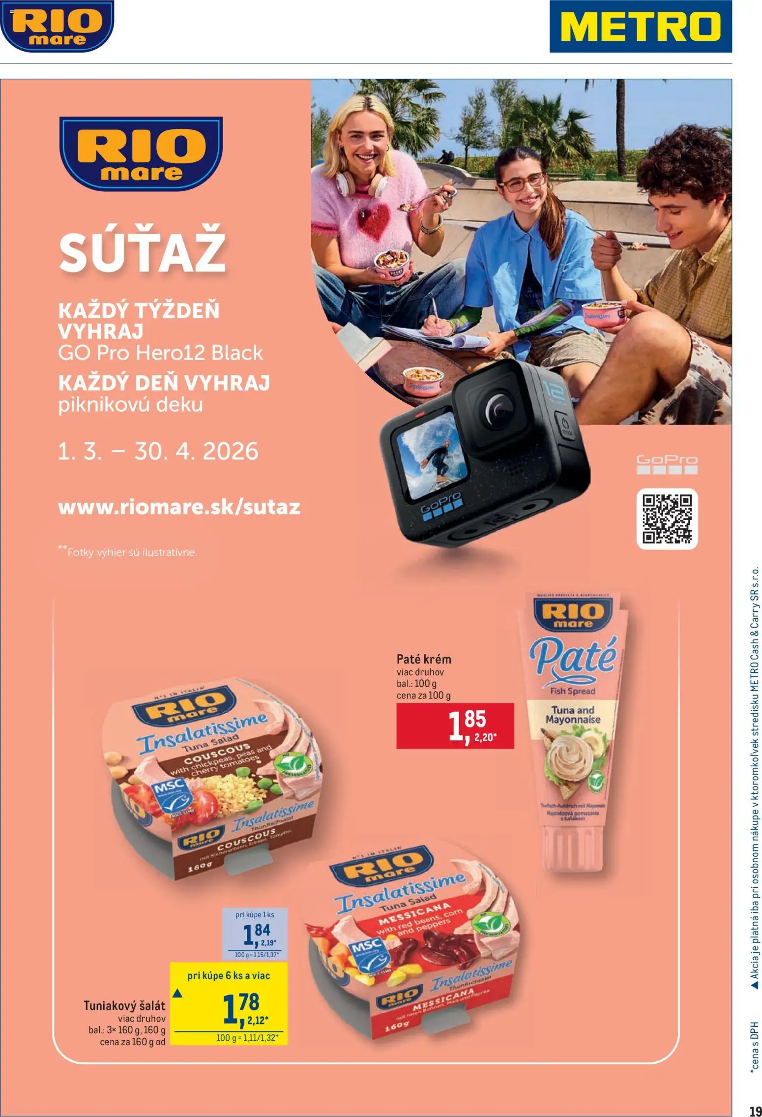 Nové Metro akcie – leták je platný od 25.03.2026 | Strana: 19 | Produkty: Krém, Šalát