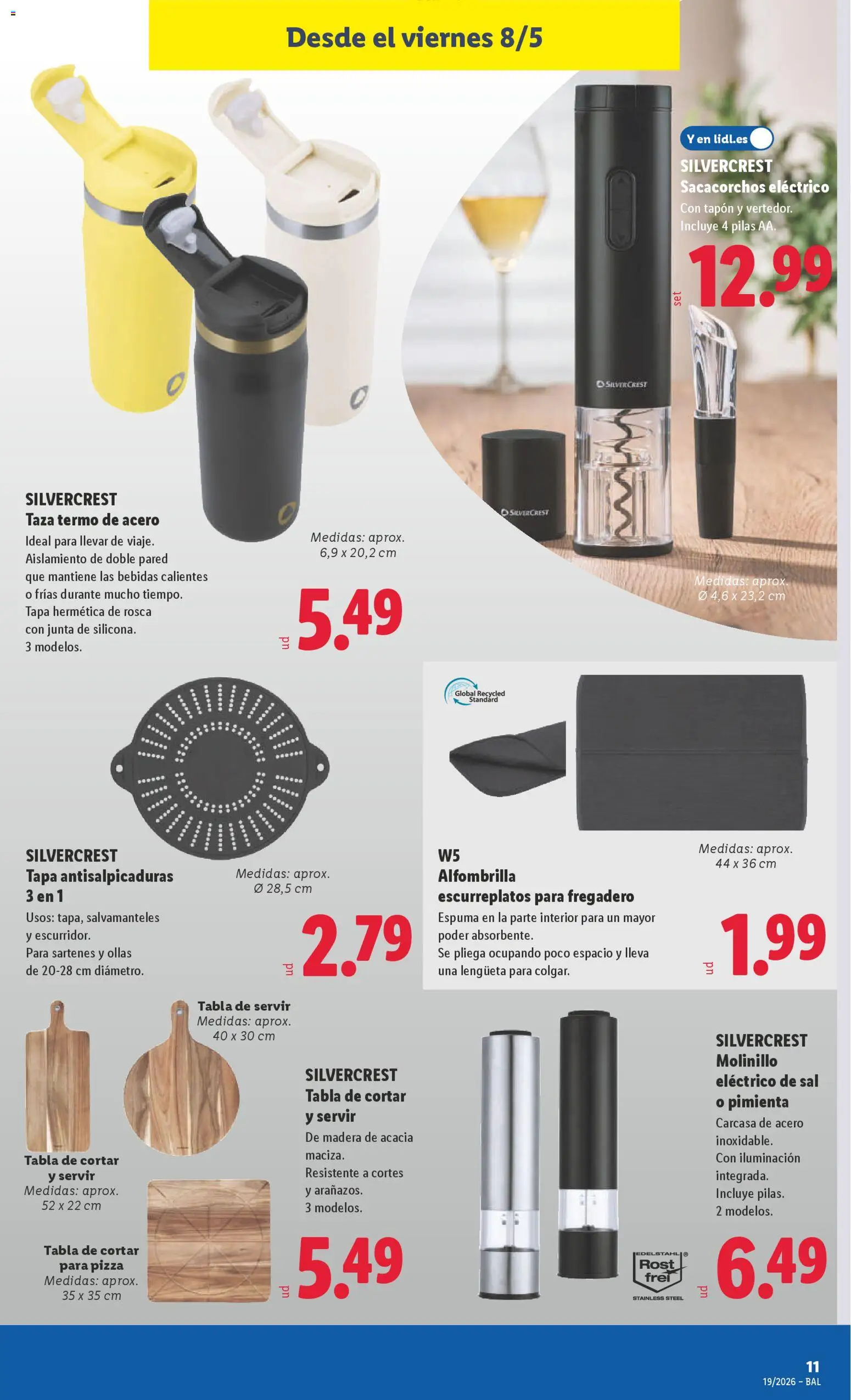 Lidl folleto de bazar │ válido desde el 04.05.2026 | Página: 23 | Productos: Fregadero, Tabla de cortar, Alfombrilla, Galette de chaise