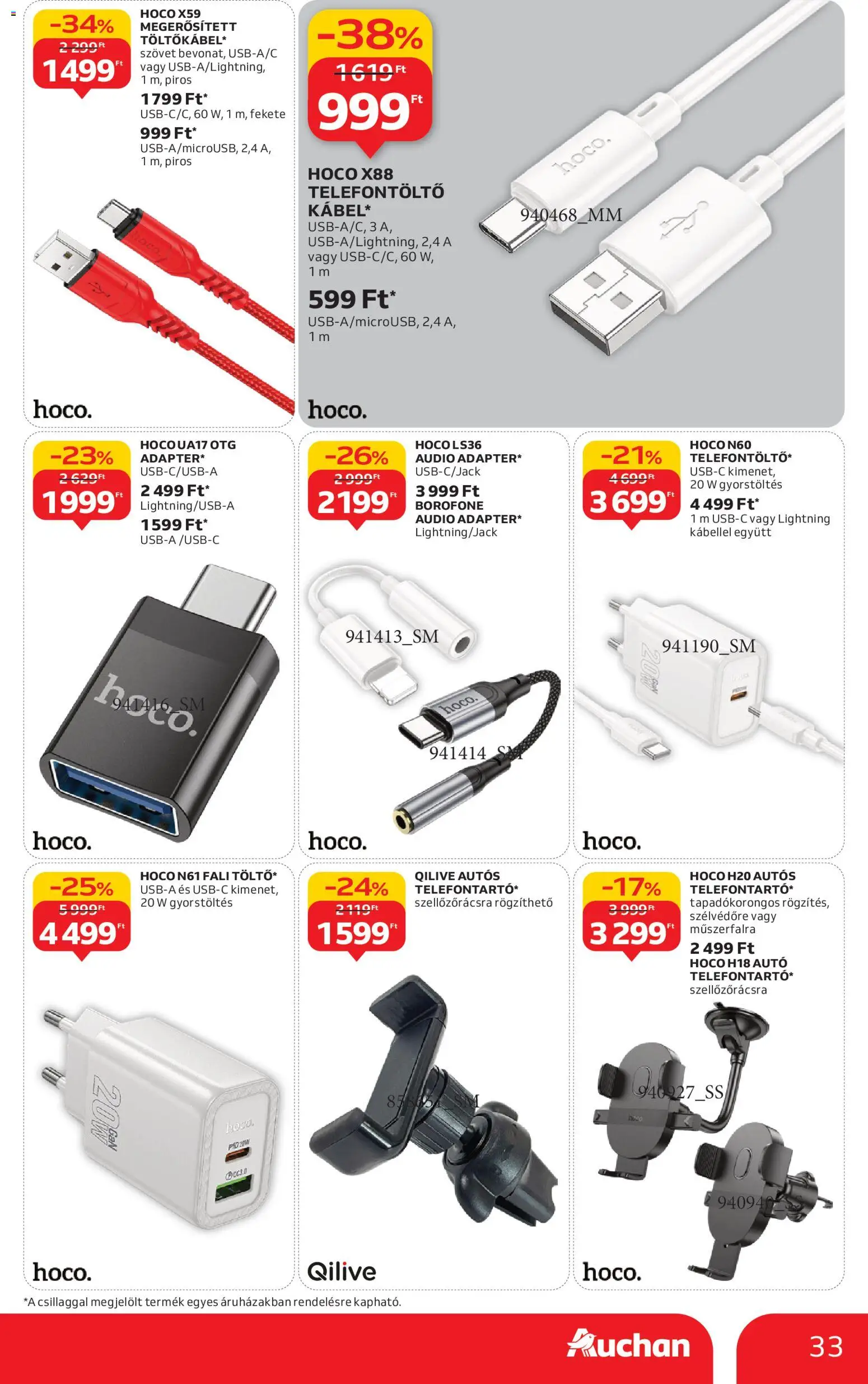 Auchan akciós ujság - amely érvényes a következő dátumtól: 15.01.2026 | Oldal: 33 | Termékek: Audio