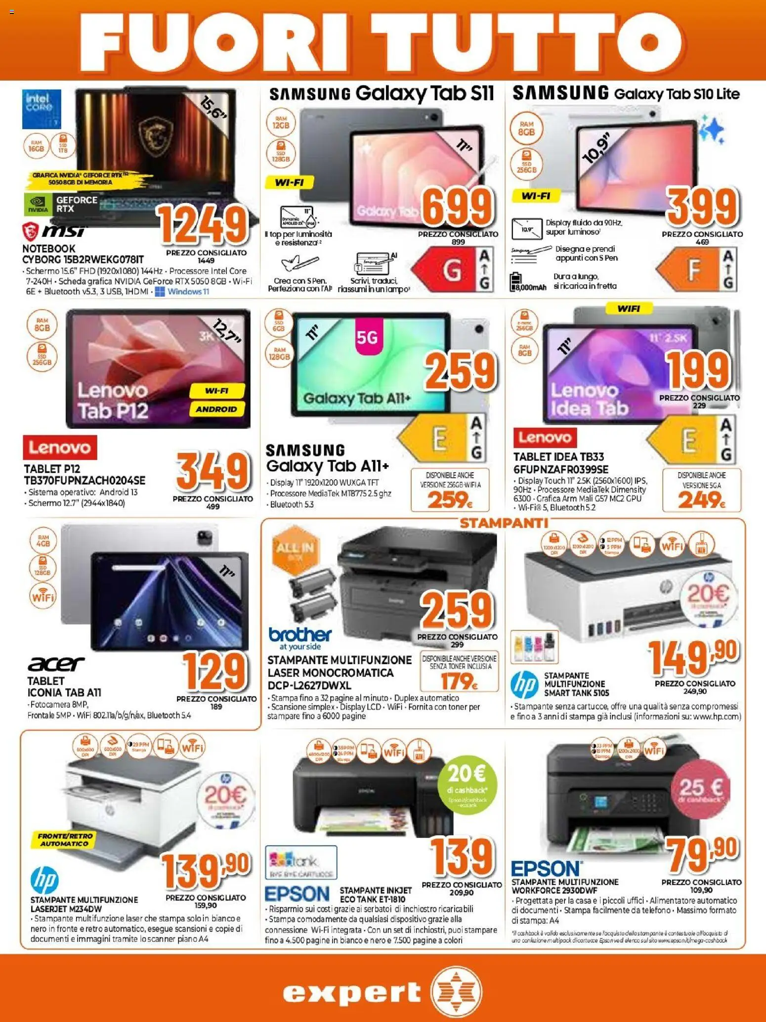 Volantino Expert del 27.12.2025 | Pagina: 18 | Prodotti: Telefono, Tablet, Fotocamera, Samsung