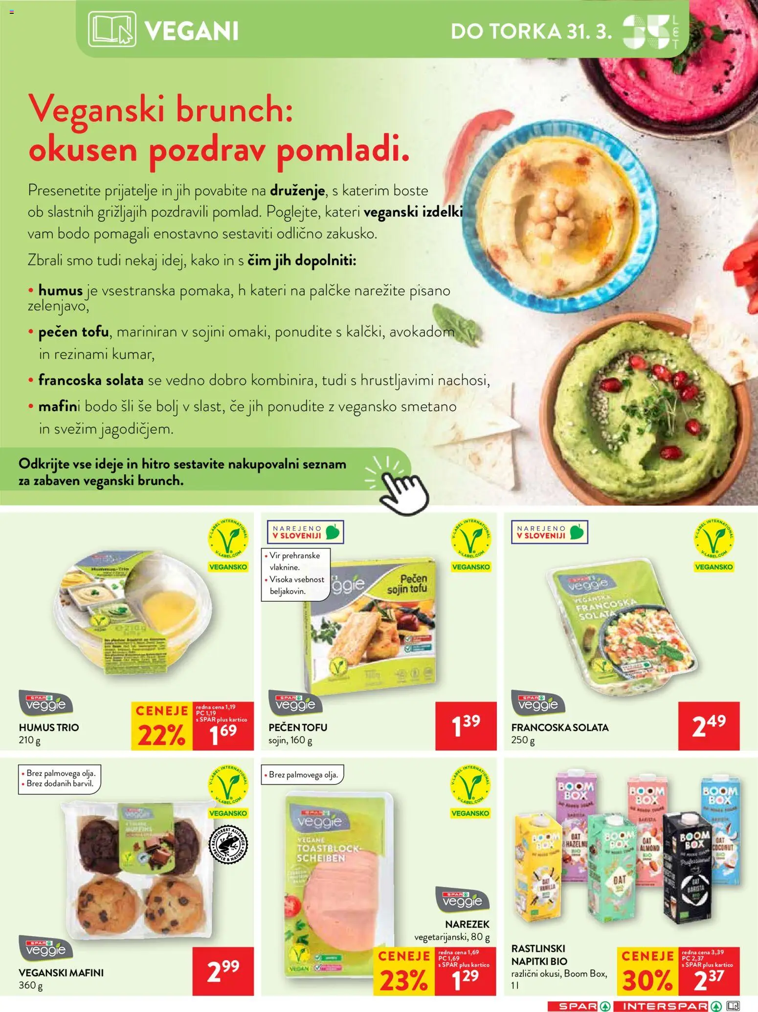 Novi Spar katalog ponudbe – veljaven od 25.03.2026 | Stran: 23 | Izdelki: Napitki, Narezek, Solata