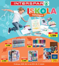 Interspar Iskola katalógus - amely érvényes a következő dátumtól: 14.08.2025