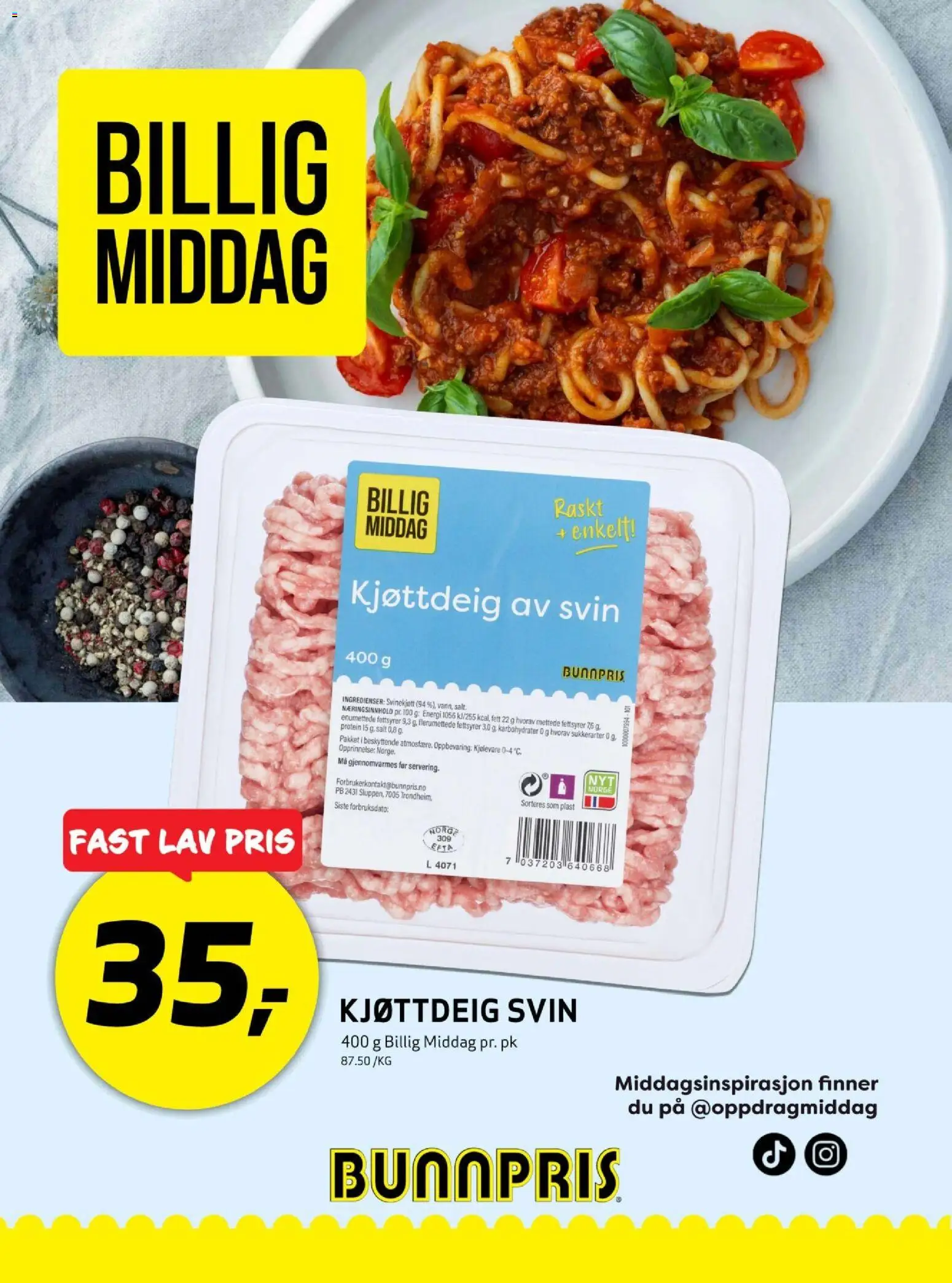 {H1} | Side: 4 | Produkter: Svin, Kjøttdeig, Strandväska, Necessär