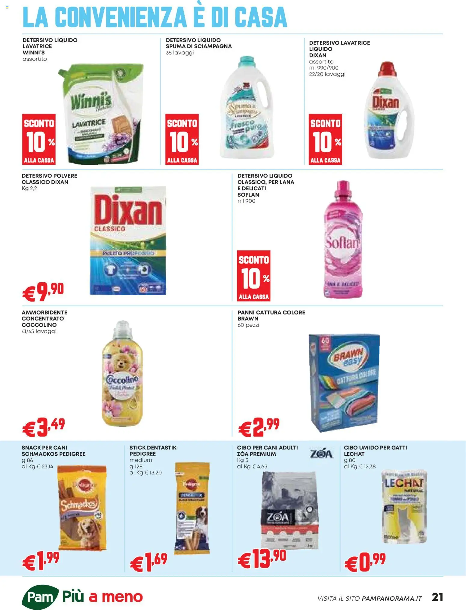 Volantino PAM del 12.02.2026 | Pagina: 21 | Prodotti: Ammorbidente, Lavatrice