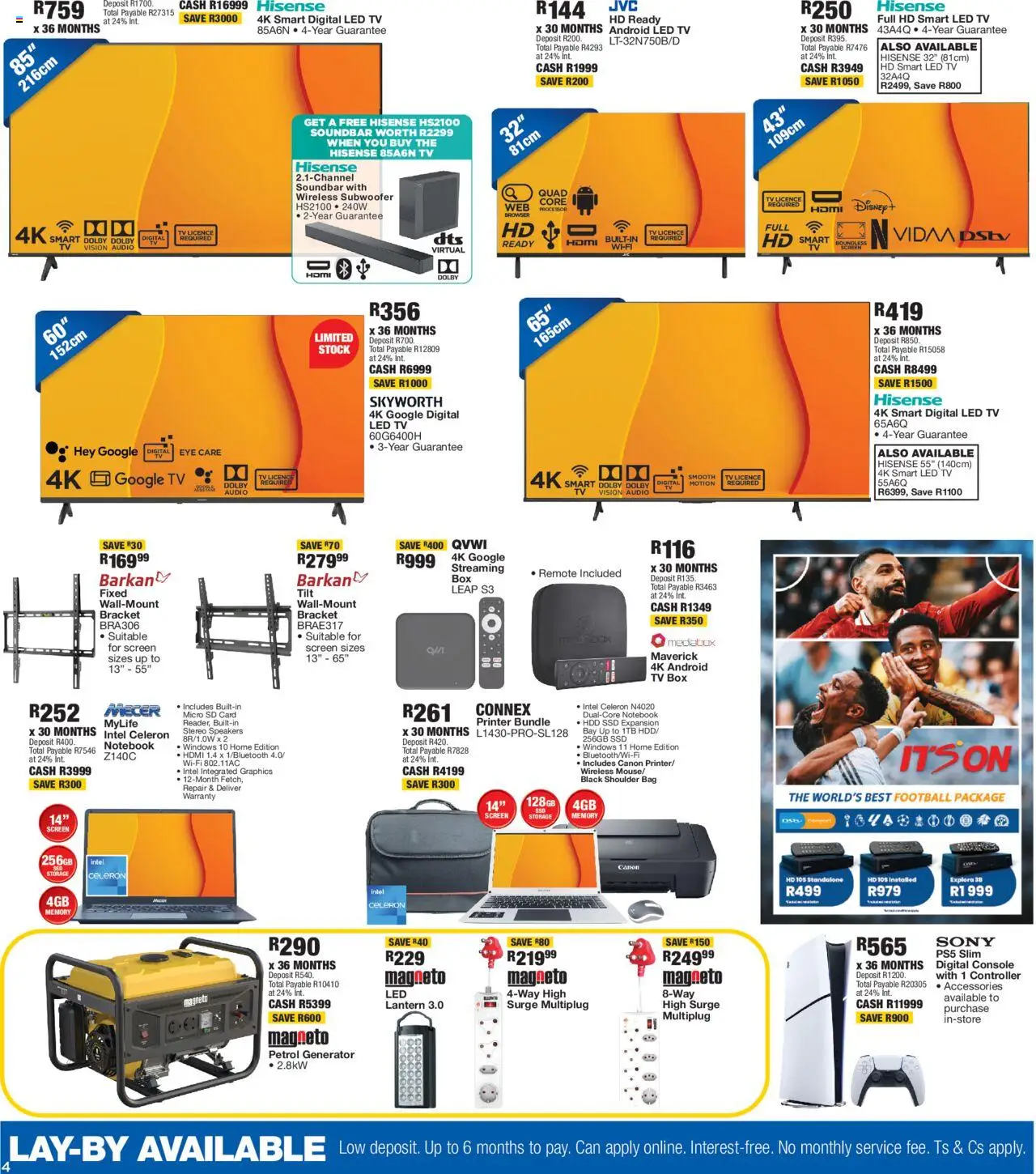 New OK Furniture catalogue – valid from 25.09.2025 | Page: 4 | Products: Audio, Generator, TV, Box