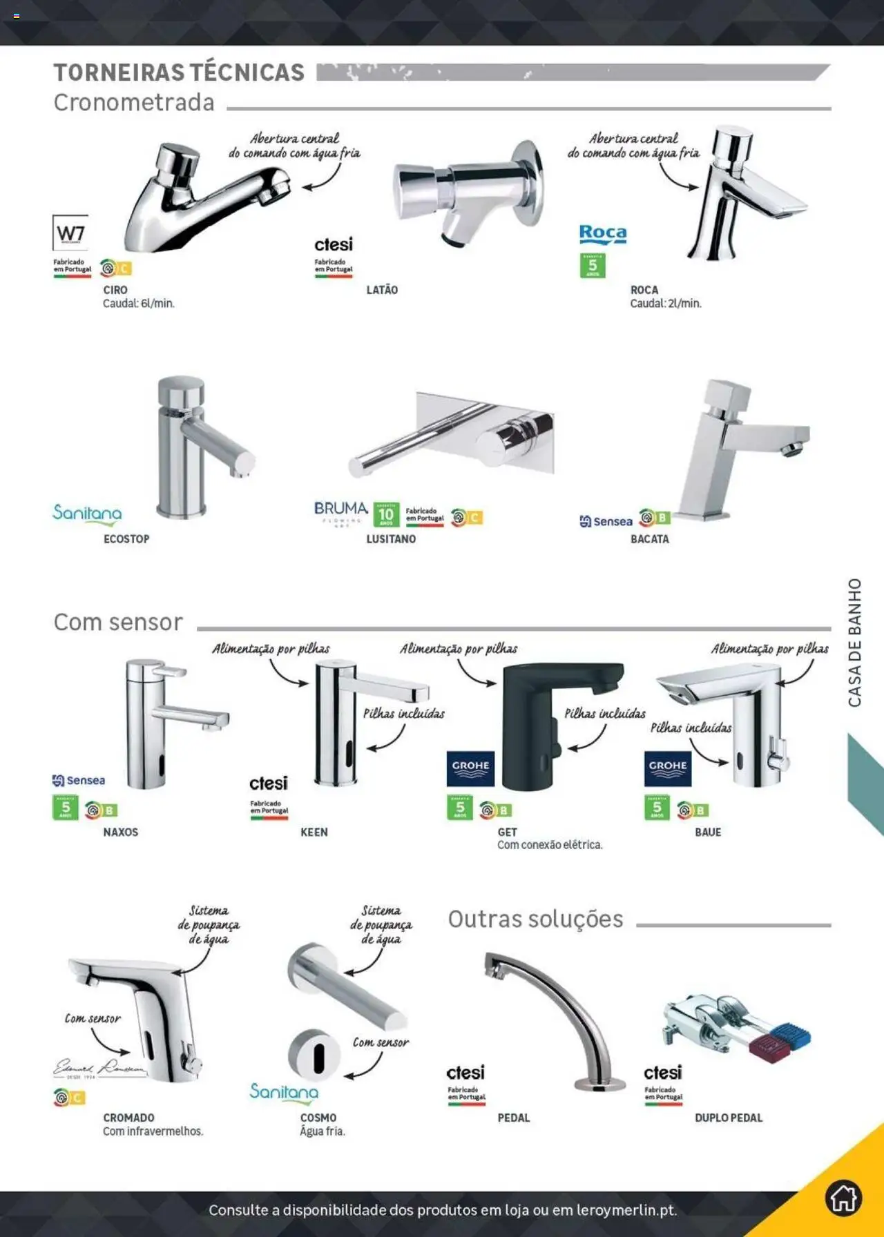 Leroy Merlin Catálogo │ válido de 18.11.2024 | Página: 255 | Produtos: Agua, Pilhas, Casa de banho, Banho