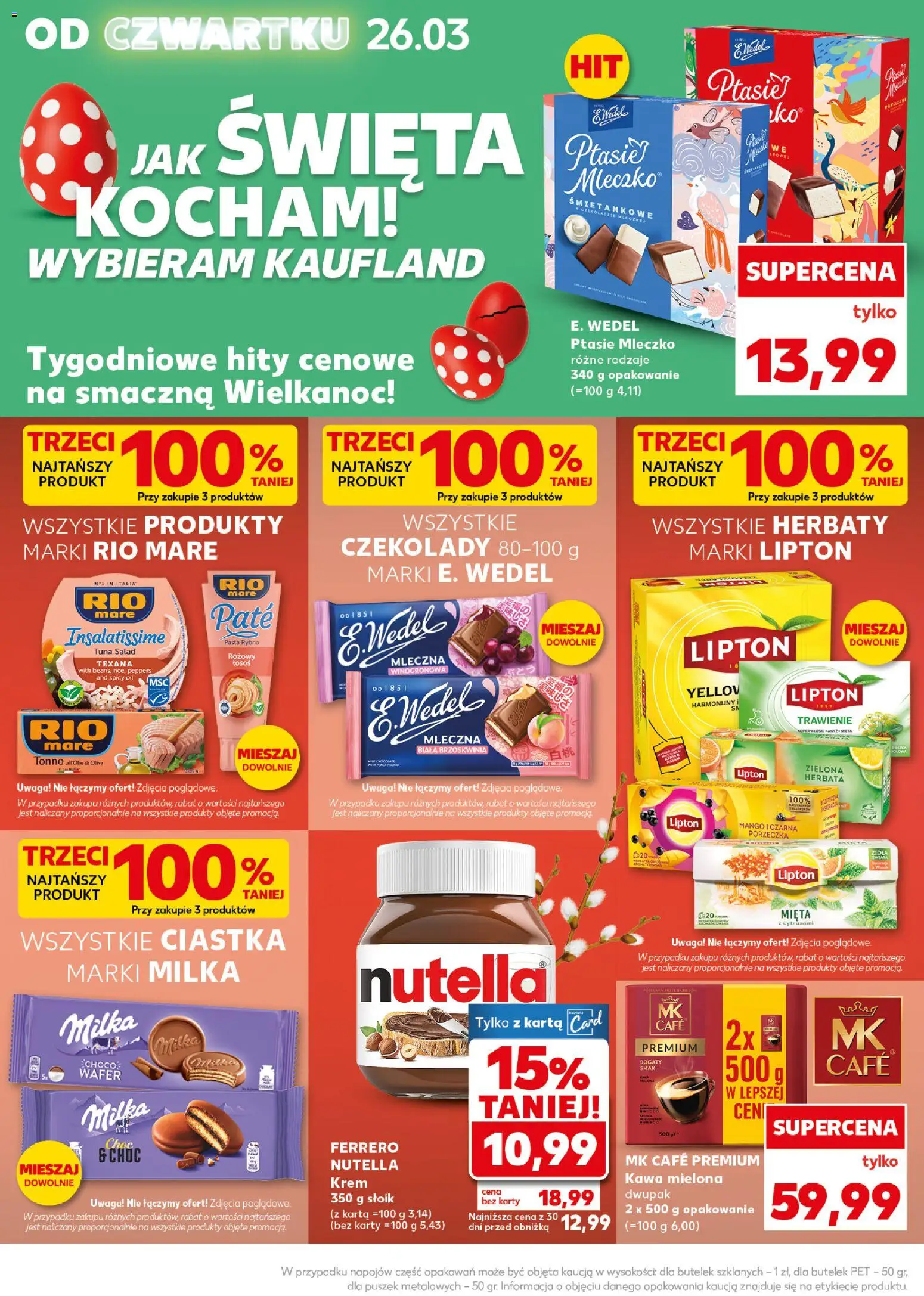 Kaufland Polsko leták - Mocny start od 30.03.2026 | Strana: 10 | Produkty: Mango, Rio mare, Karty, Nutella