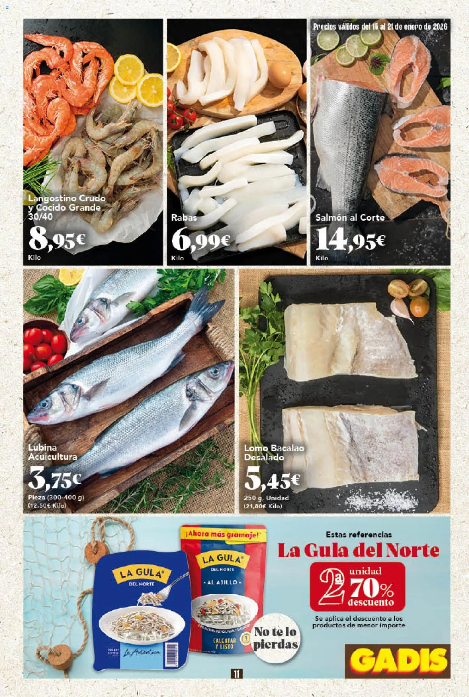 Gadis - folleto │ válido desde el 15.01.2026 | Página: 11 | Productos: Té, Langostino