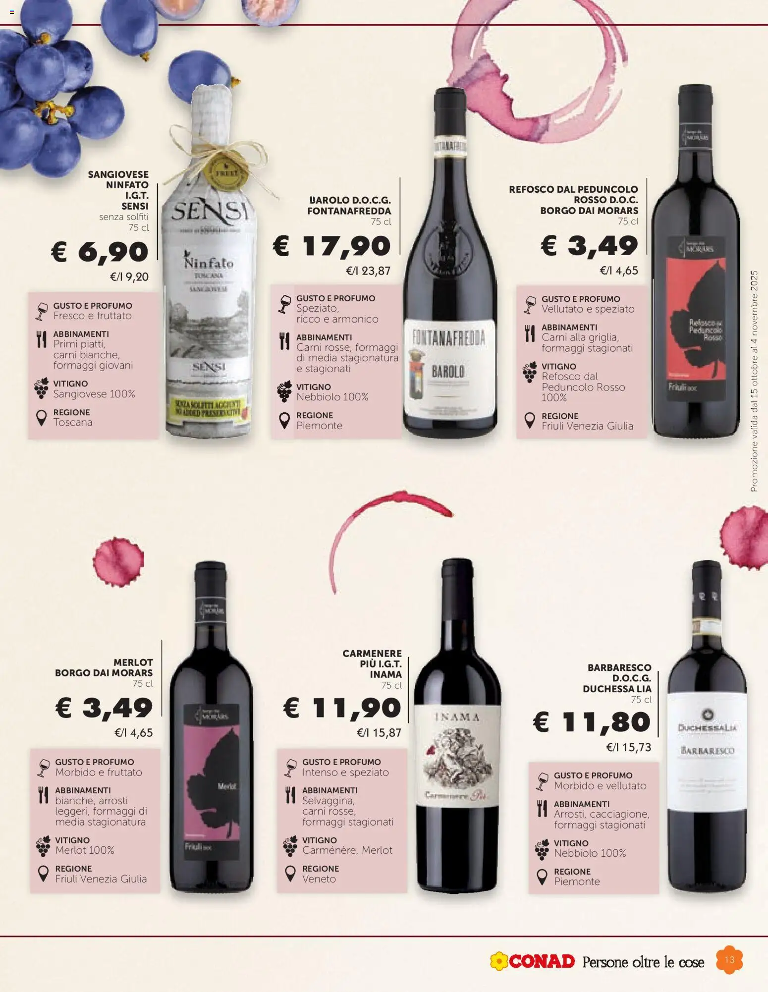 Volantino Conad del 15.10.2025 | Pagina: 13 | Prodotti: Profumo