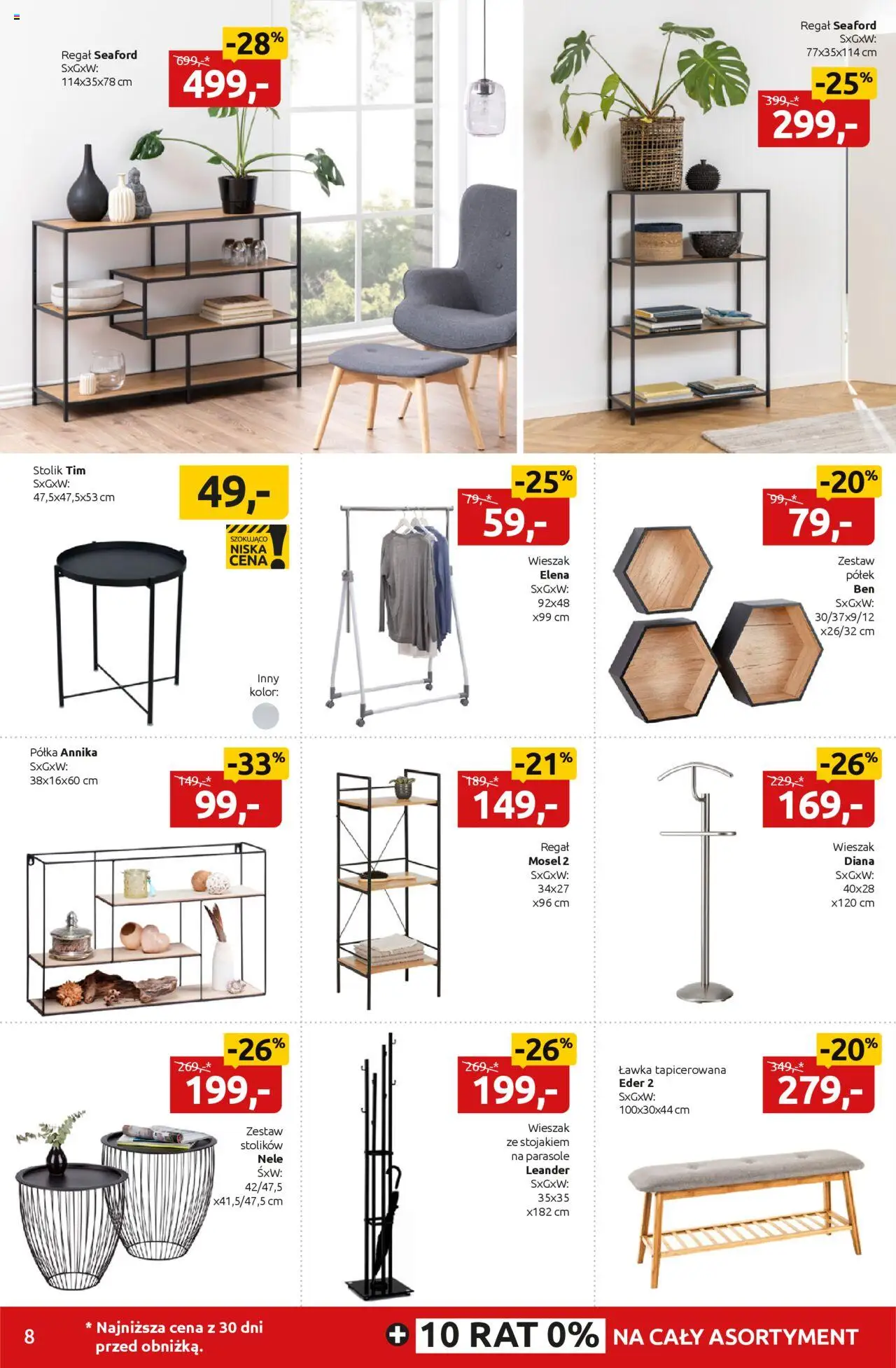 Black Red White promocje od 08.09.2025 | Strona: 8 | Produkty: Półka, Wieszak, Regał
