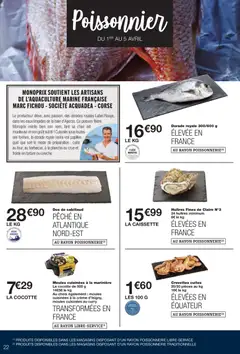 Monoprix - Prévisualisation de Monoprix catalogue valide à partir de 24.03.2026 | Page: 22 | Produits: Poissonnerie, Crevettes, Dos de cabillaud, Crème