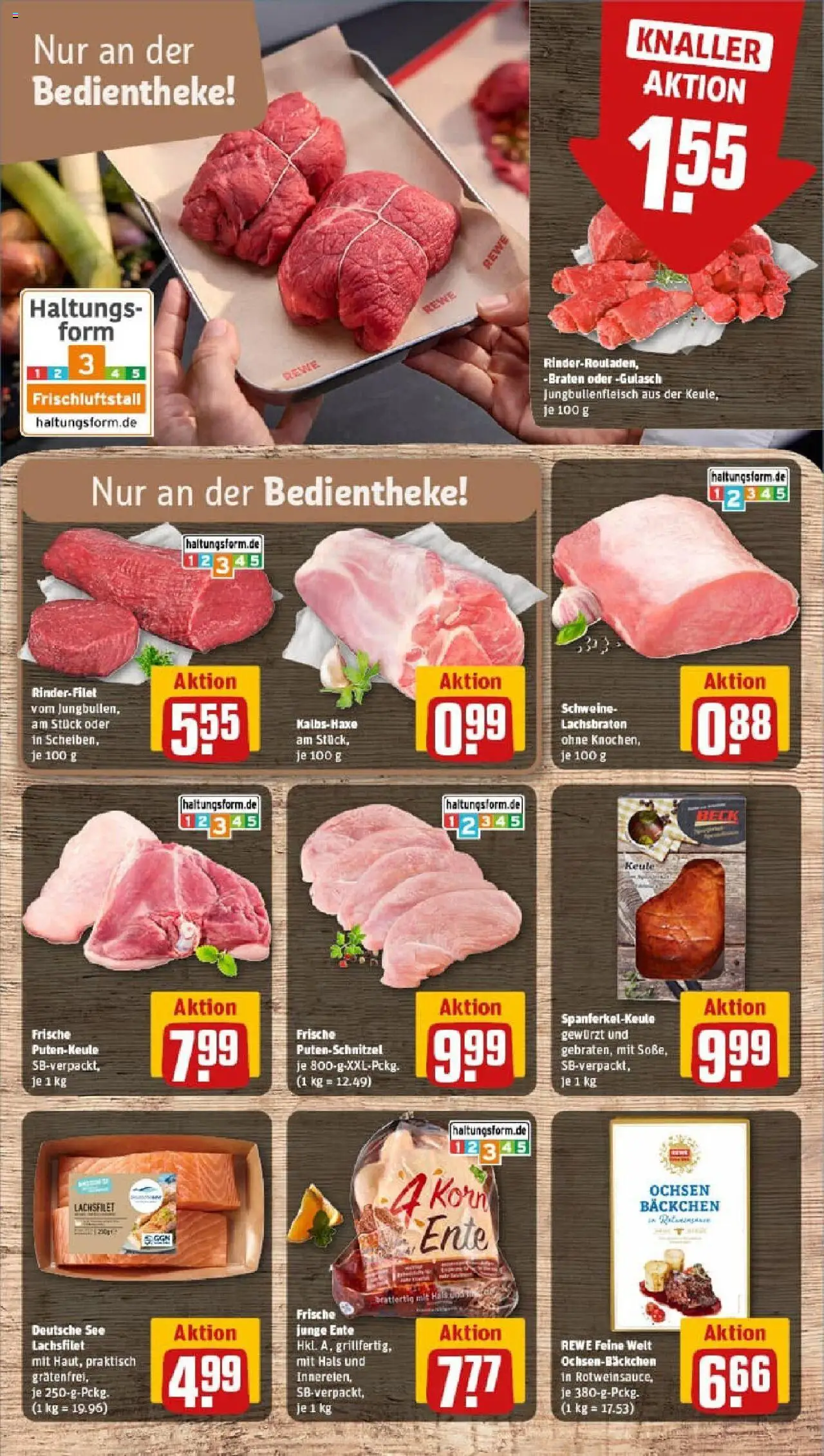 Rewe prospekt Harsefeld	 – gültig ab 28.09.2025 | Seite: 14 | Produkte: Rinderfilet, Gulasch, Putenschnitzel, Ente