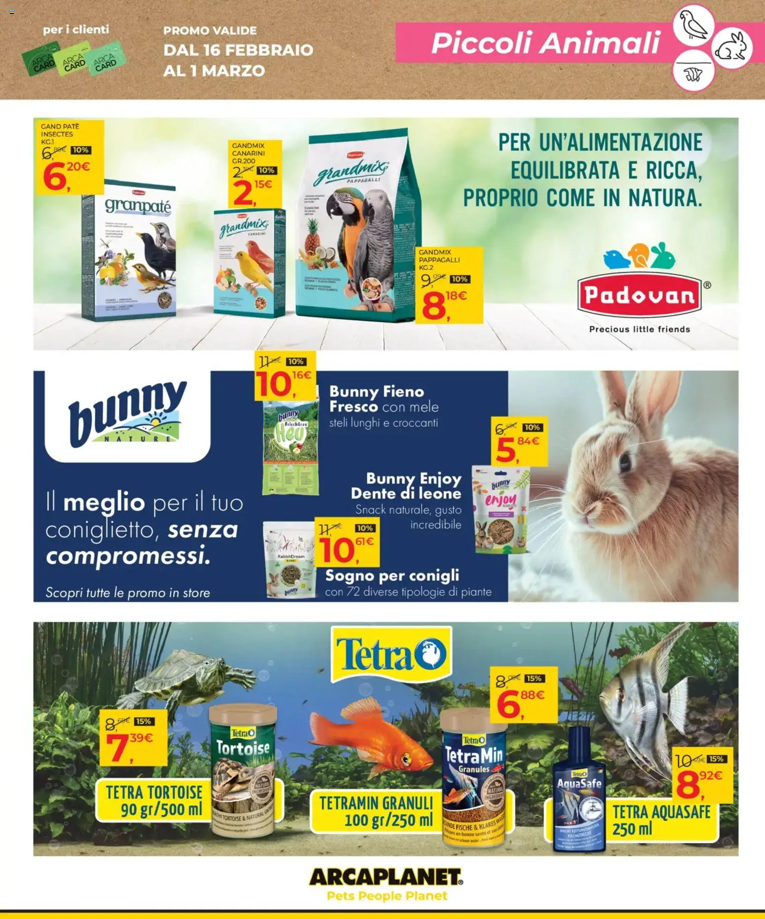 Volantino Arcaplanet del 16.02.2026 | Pagina: 33 | Prodotti: Paté, Mele